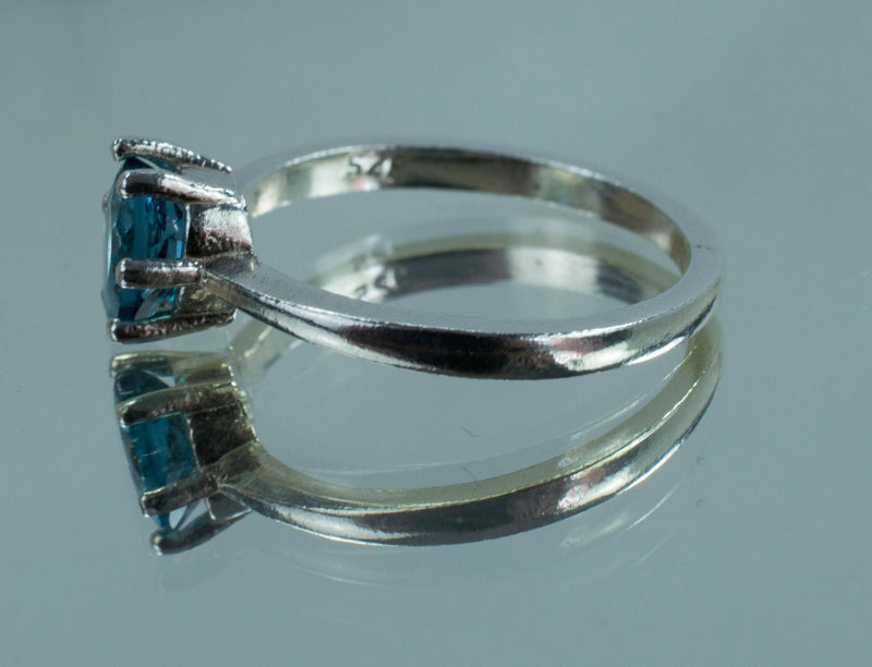 London Blue Topaz Ring, Genuine Brazilian Topaz