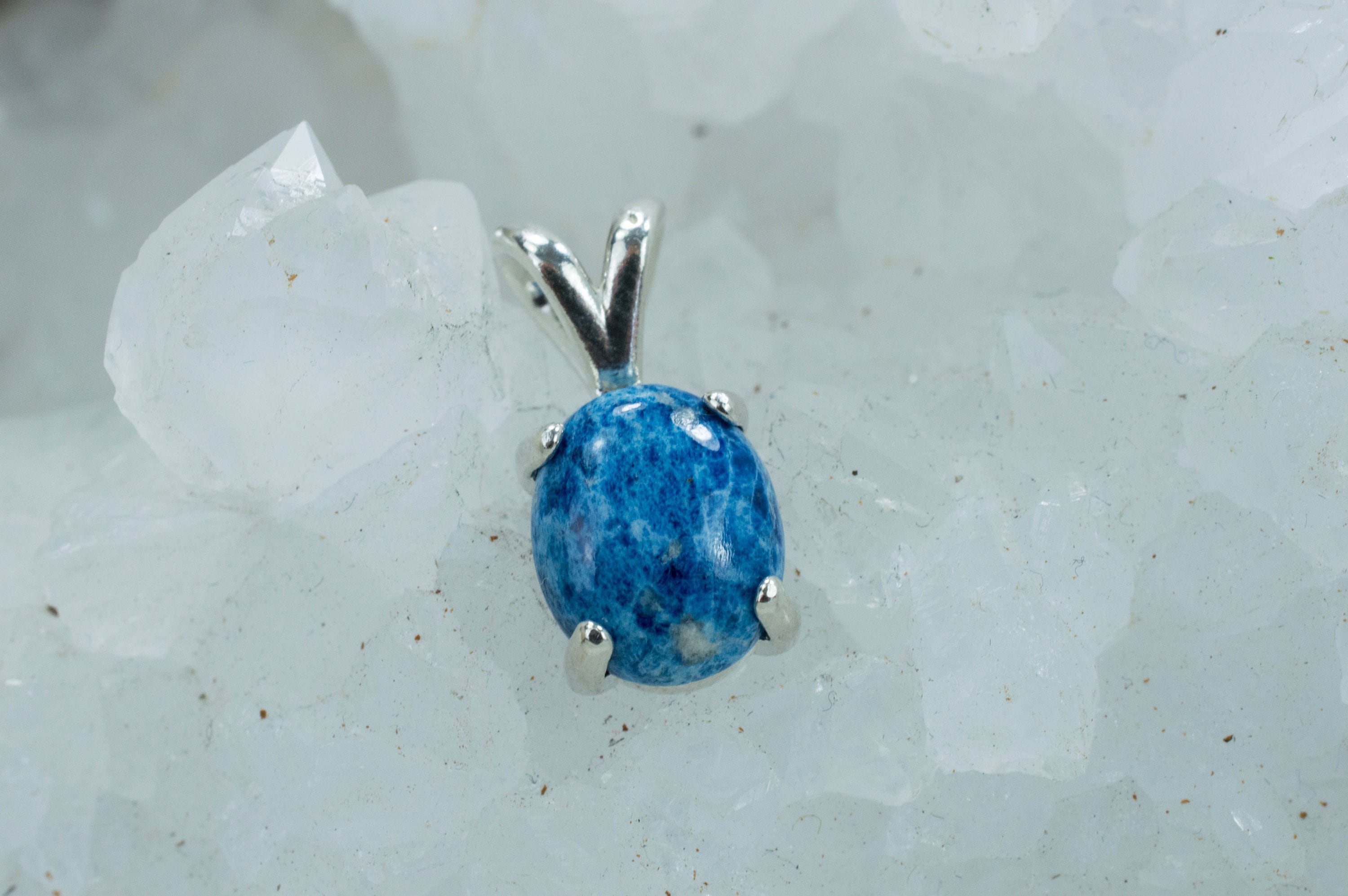 Lazulite Pendant; Genuine Untreated USA Lazulite - Mark Oliver Gems