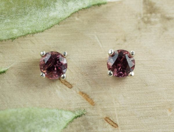 Color Change Sapphire Earrings, Genuine Untreated Mozambique Sapphire