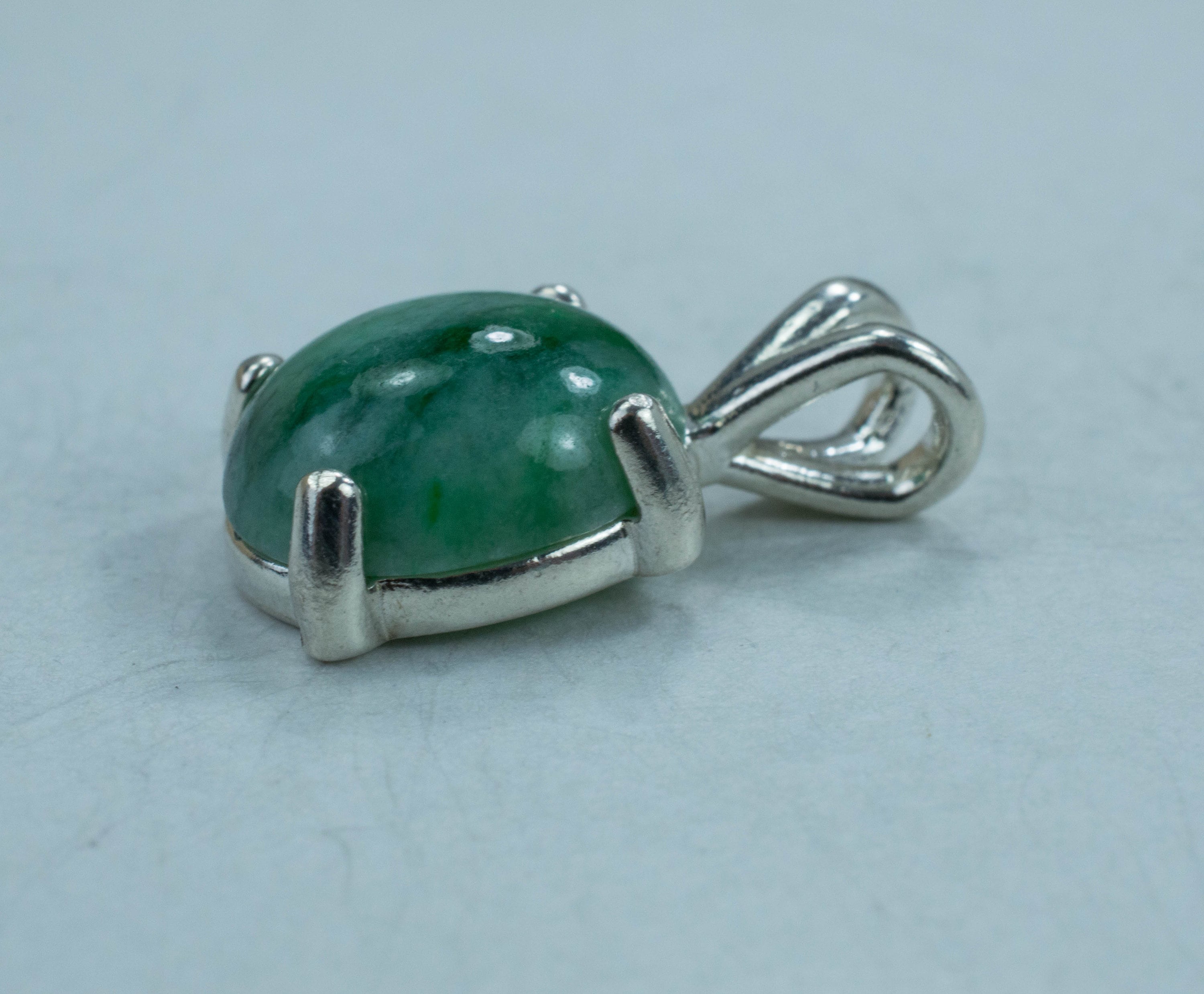 Jadeite Pendant; Natural Untreated Myanmar Jade - Mark Oliver Gems