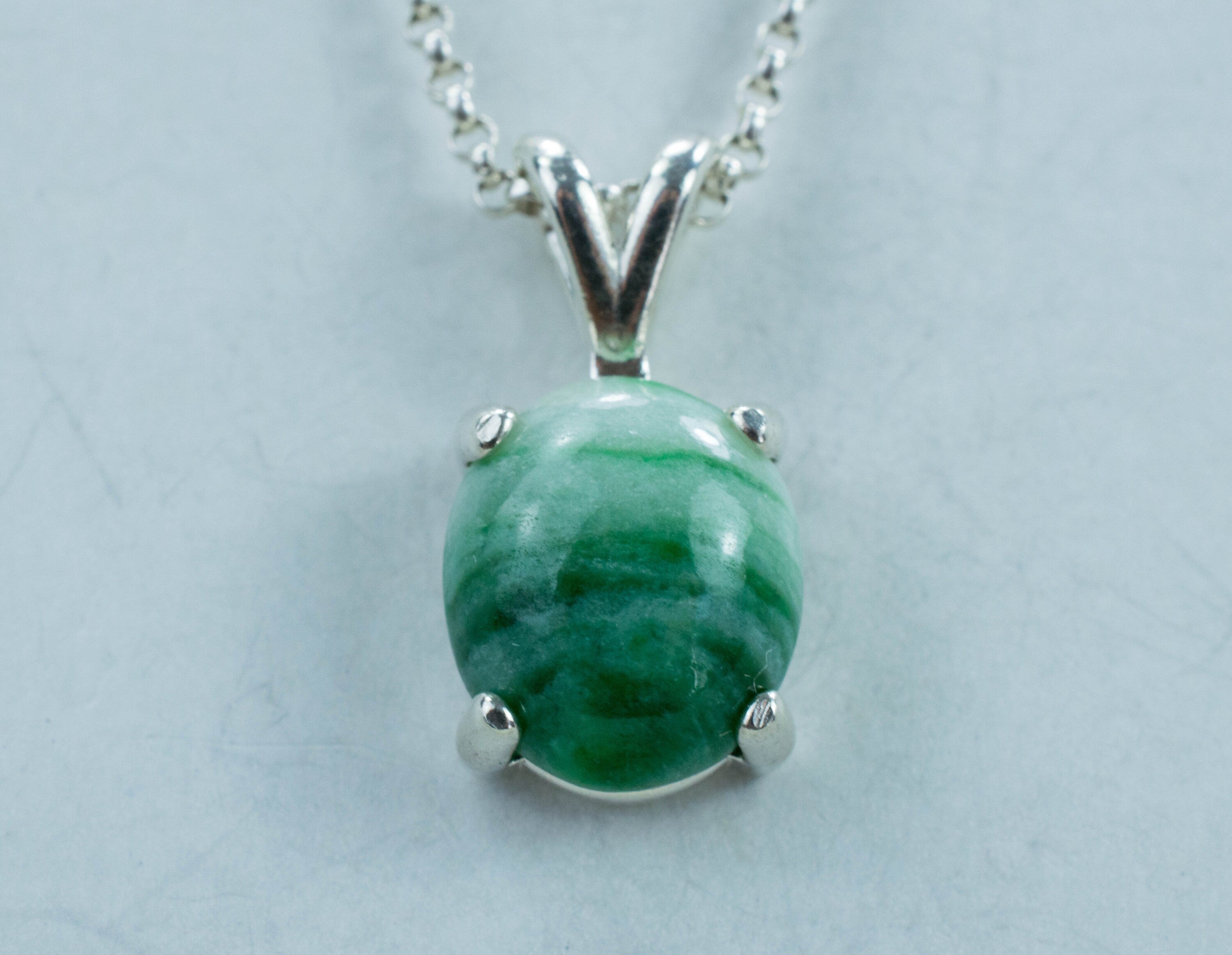 Jadeite Pendant; Genuine Untreated Myanmar Mined Jade - Mark Oliver Gems