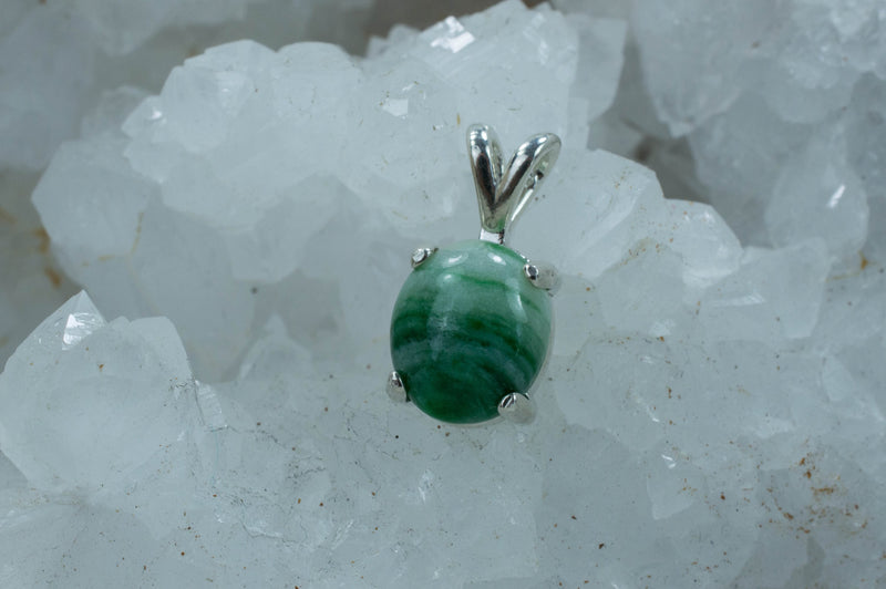 Jadeite Pendant; Genuine Untreated Myanmar Mined Jade