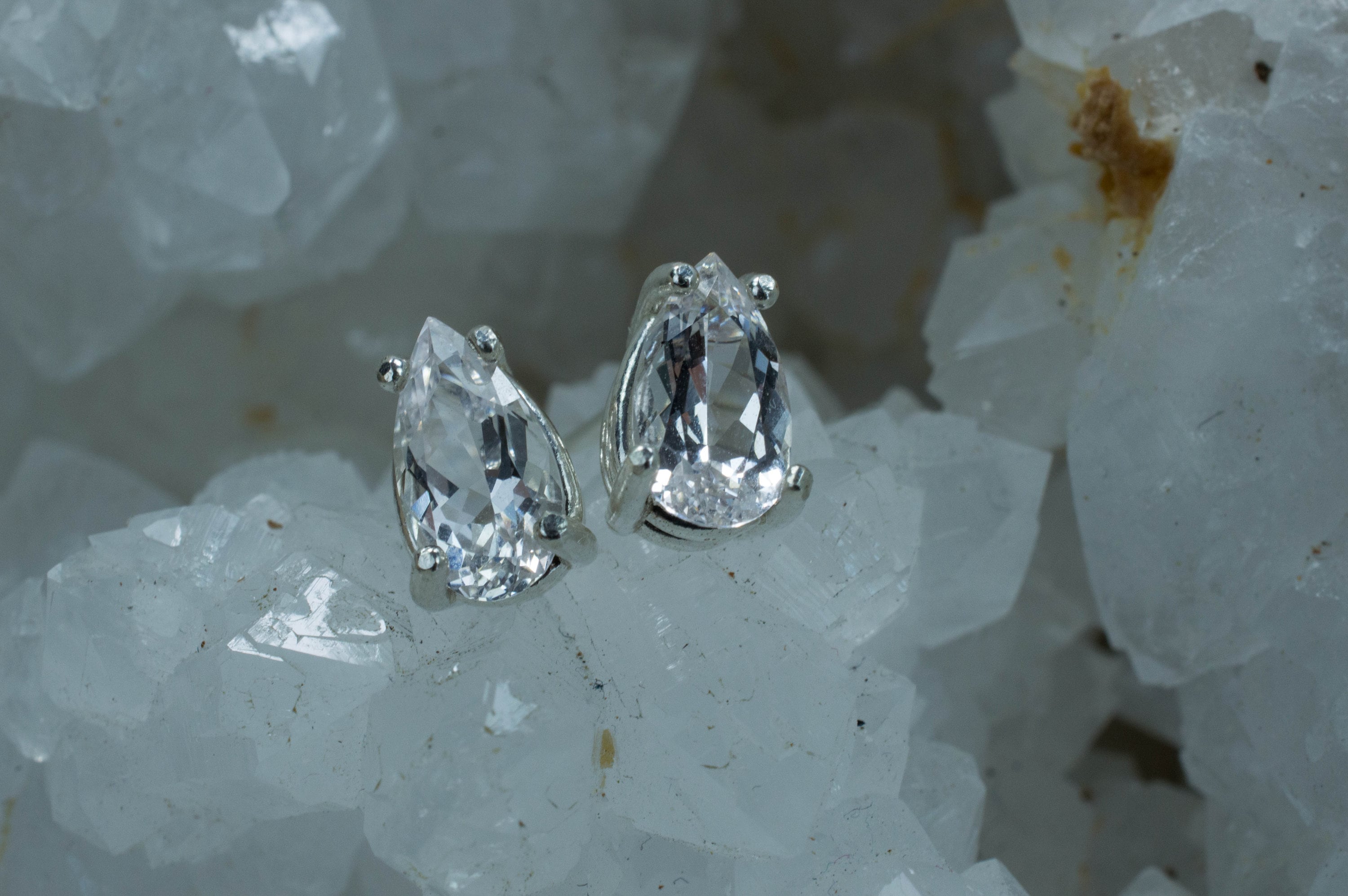 Danburite Earrings; Natural Untreated Mexico Danburite; 1.900cts - Mark Oliver Gems