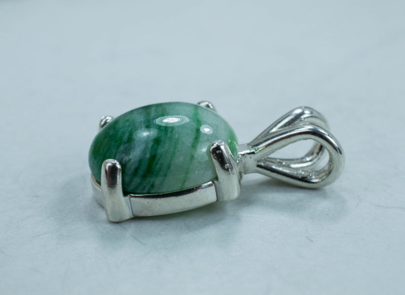 Jadeite Pendant; Genuine Untreated Myanmar Mined Jade
