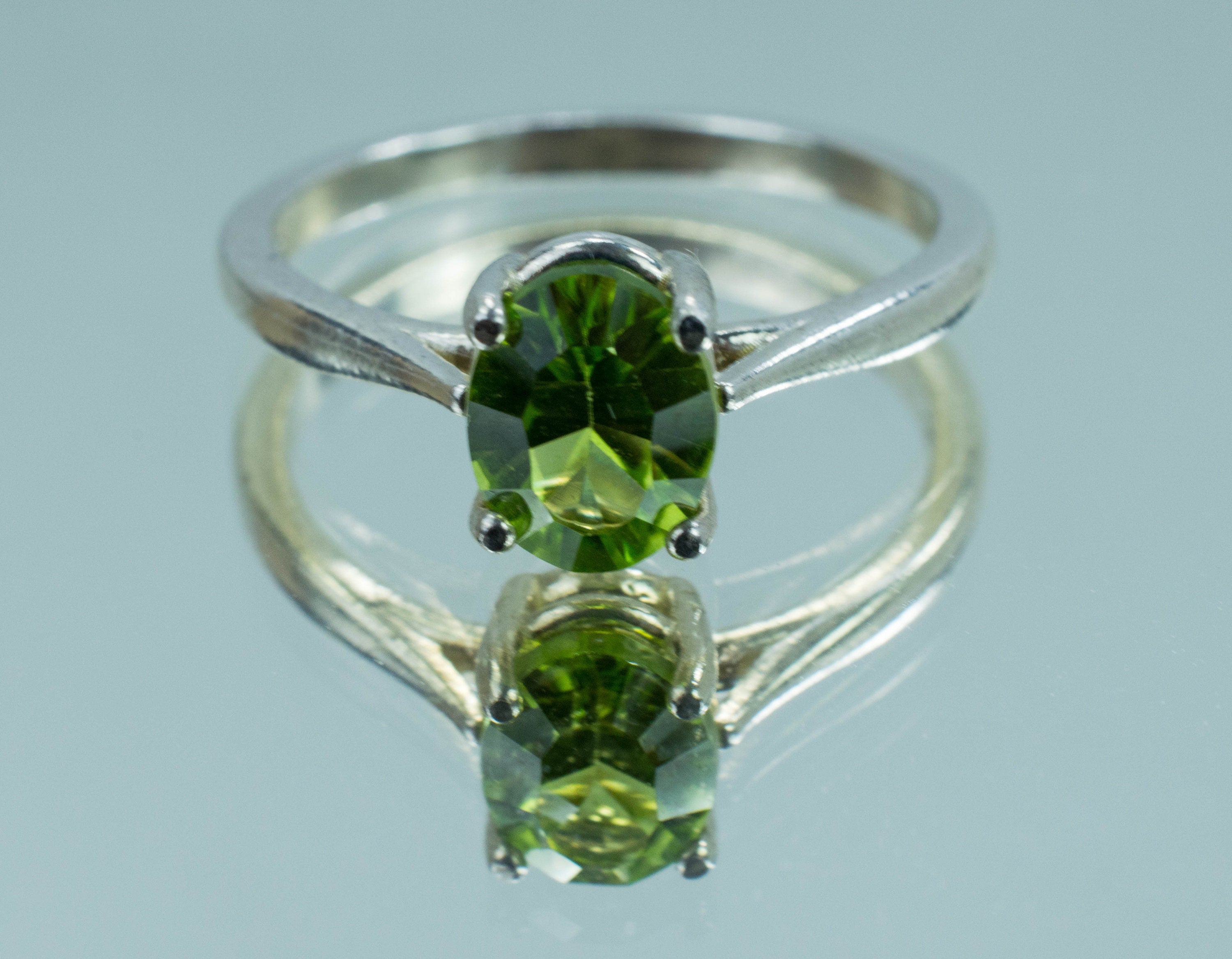 Peridot Ring, Genuine Untreated Arizona Peridot - Mark Oliver Gems