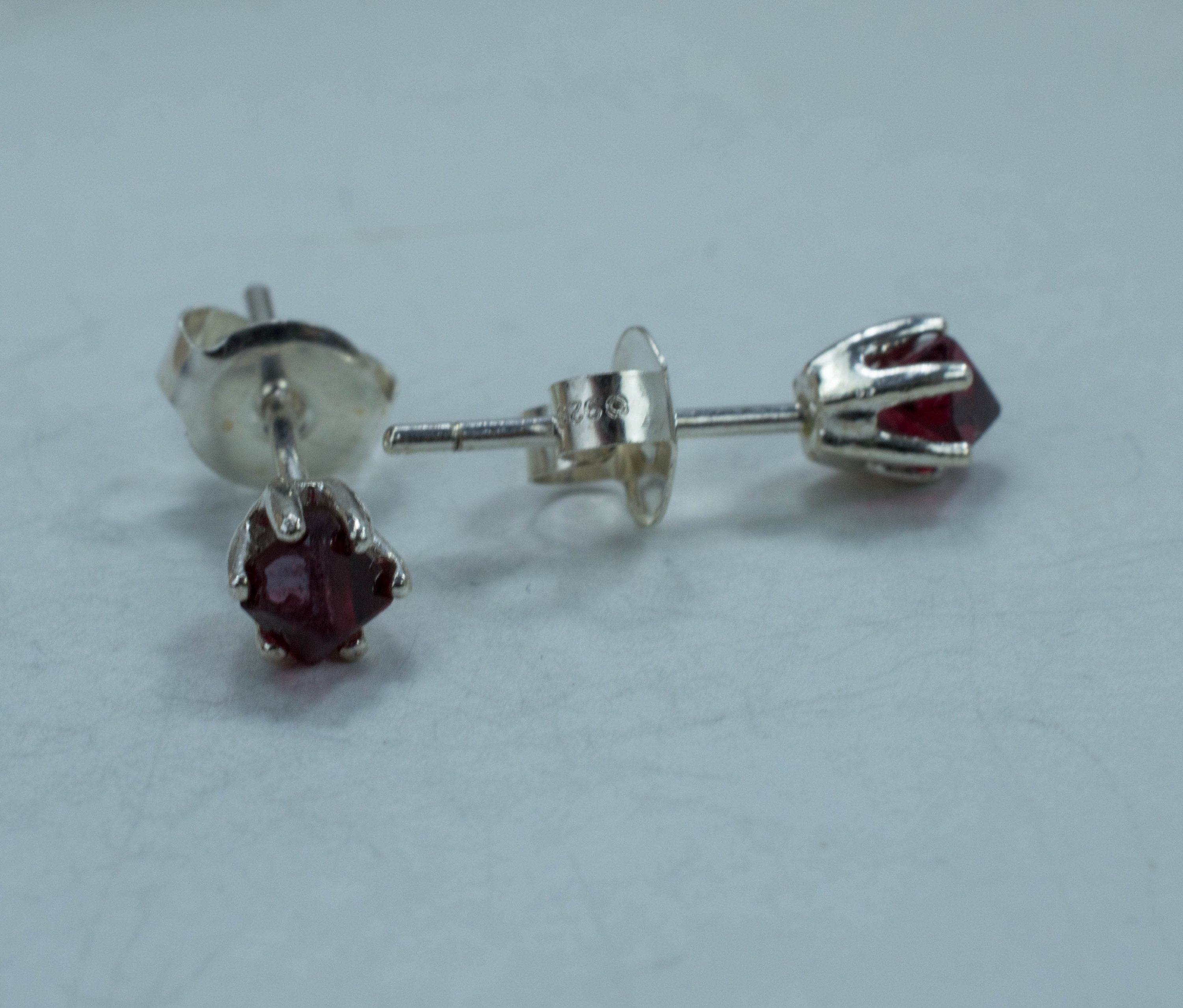 Red Spinel Earrings; Natural Untreated Burmese Spinel - Mark Oliver Gems