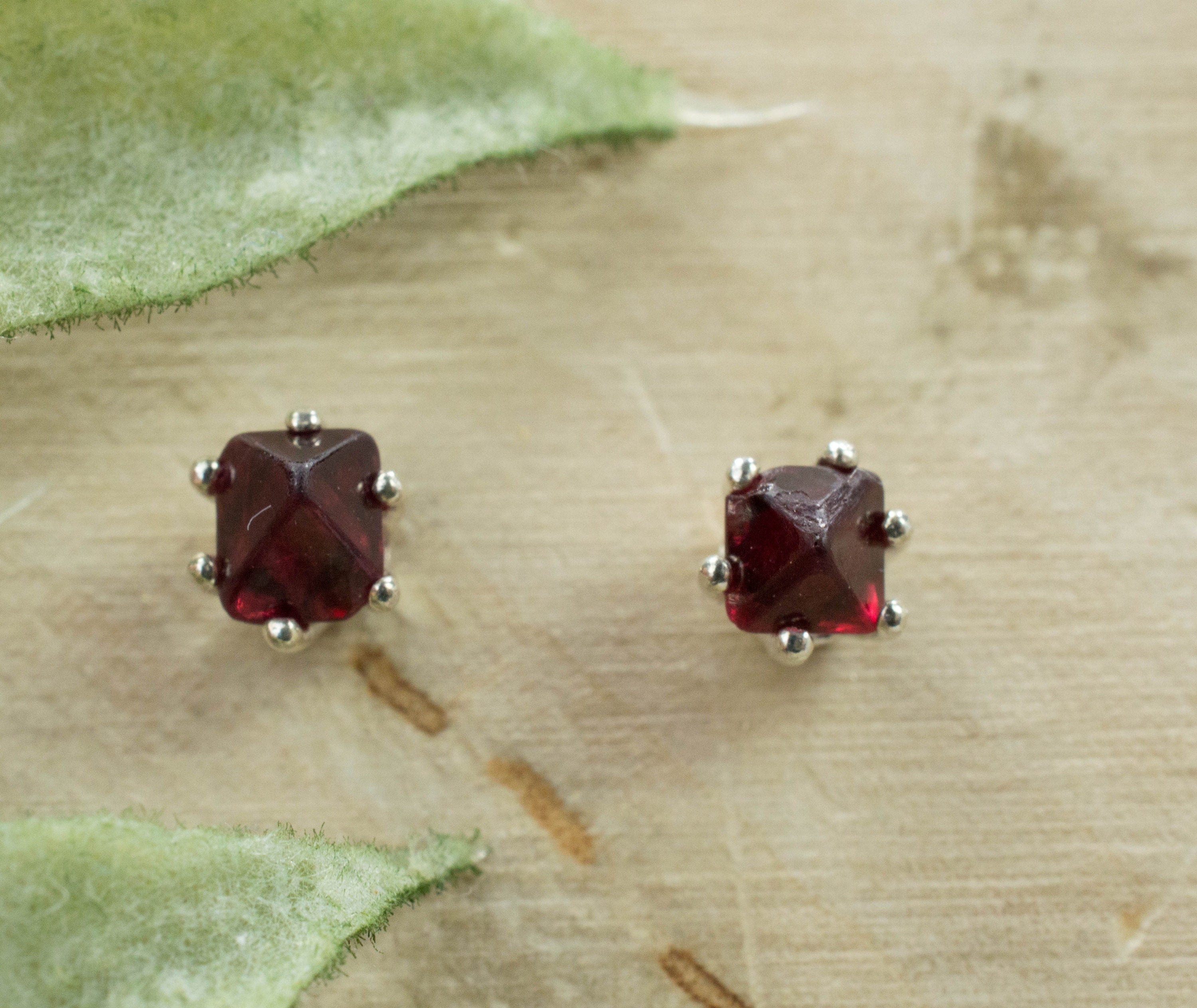 Red Spinel Earrings; Natural Untreated Burmese Spinel - Mark Oliver Gems