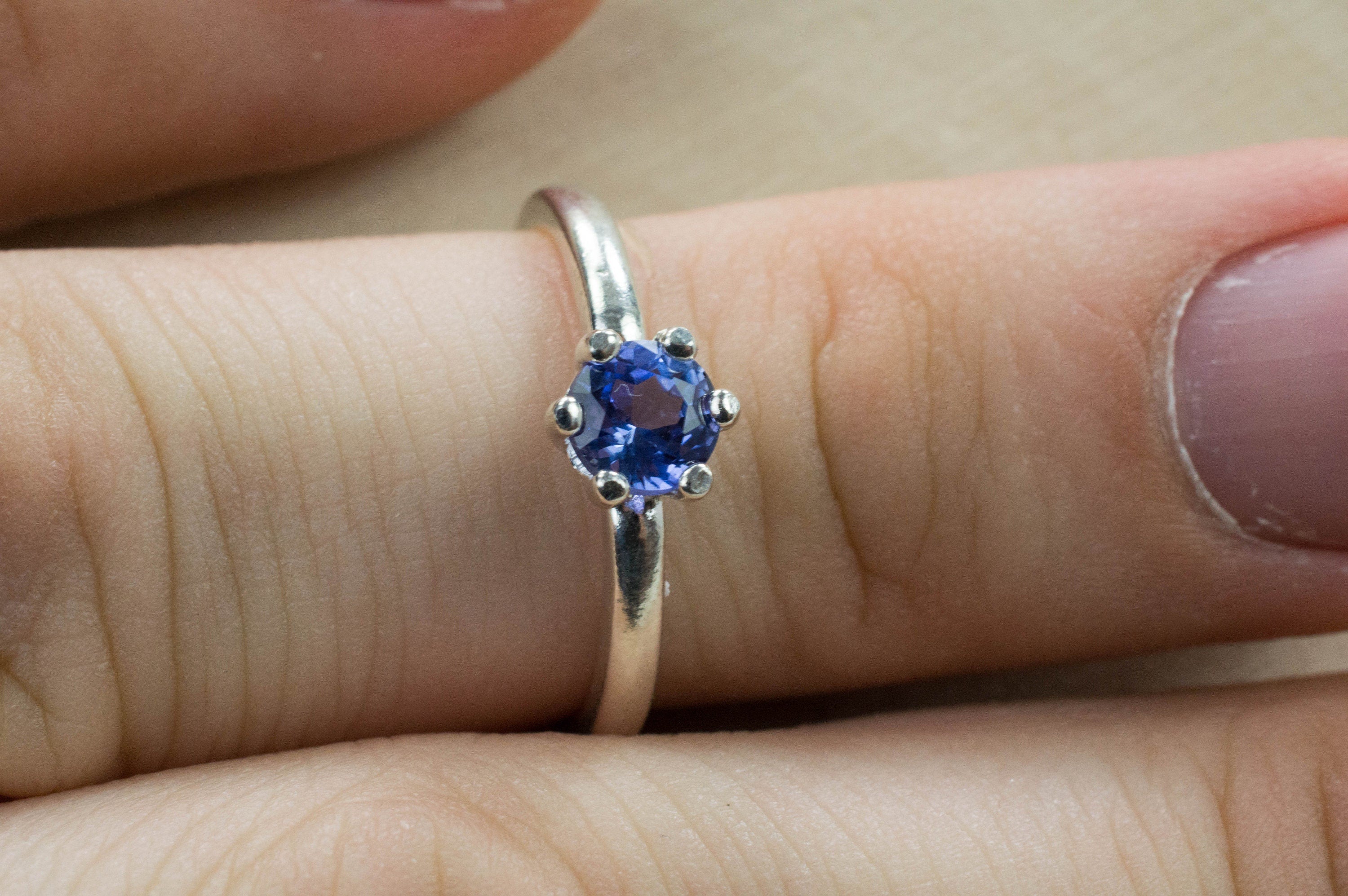 Blue Sapphire Ring, Genuine Untreated Sri Lankan Sapphire - Mark Oliver Gems