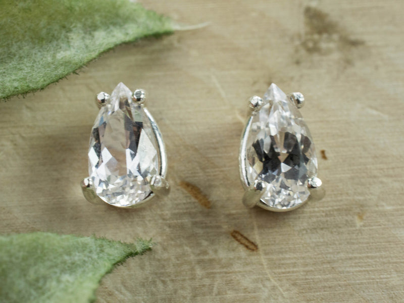 Danburite Earrings; Natural Untreated Mexico Danburite; 1.900cts