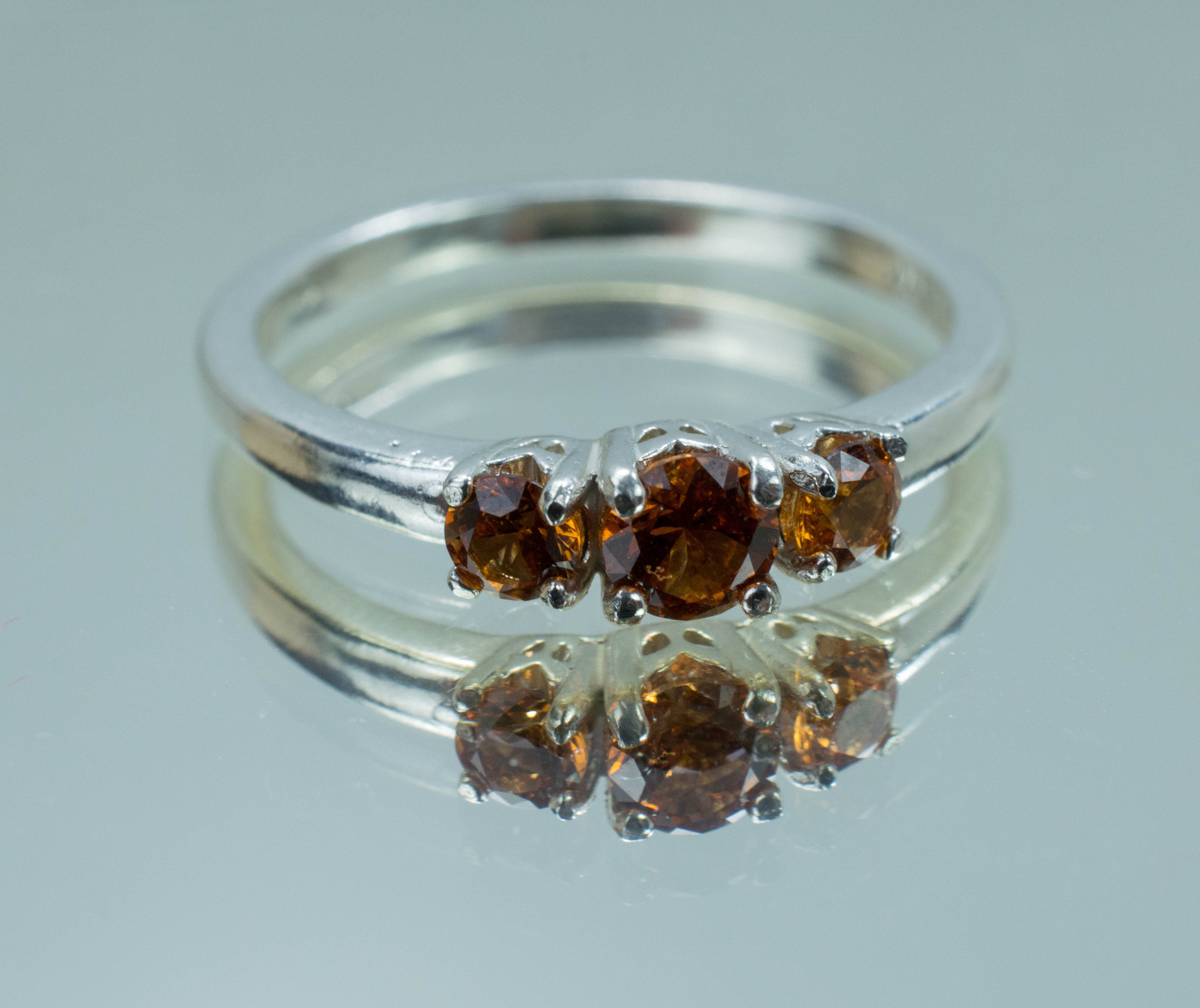 Hessonite Garnet Ring; Genuine Untreated Sri Lanka Garnets - Mark Oliver Gems