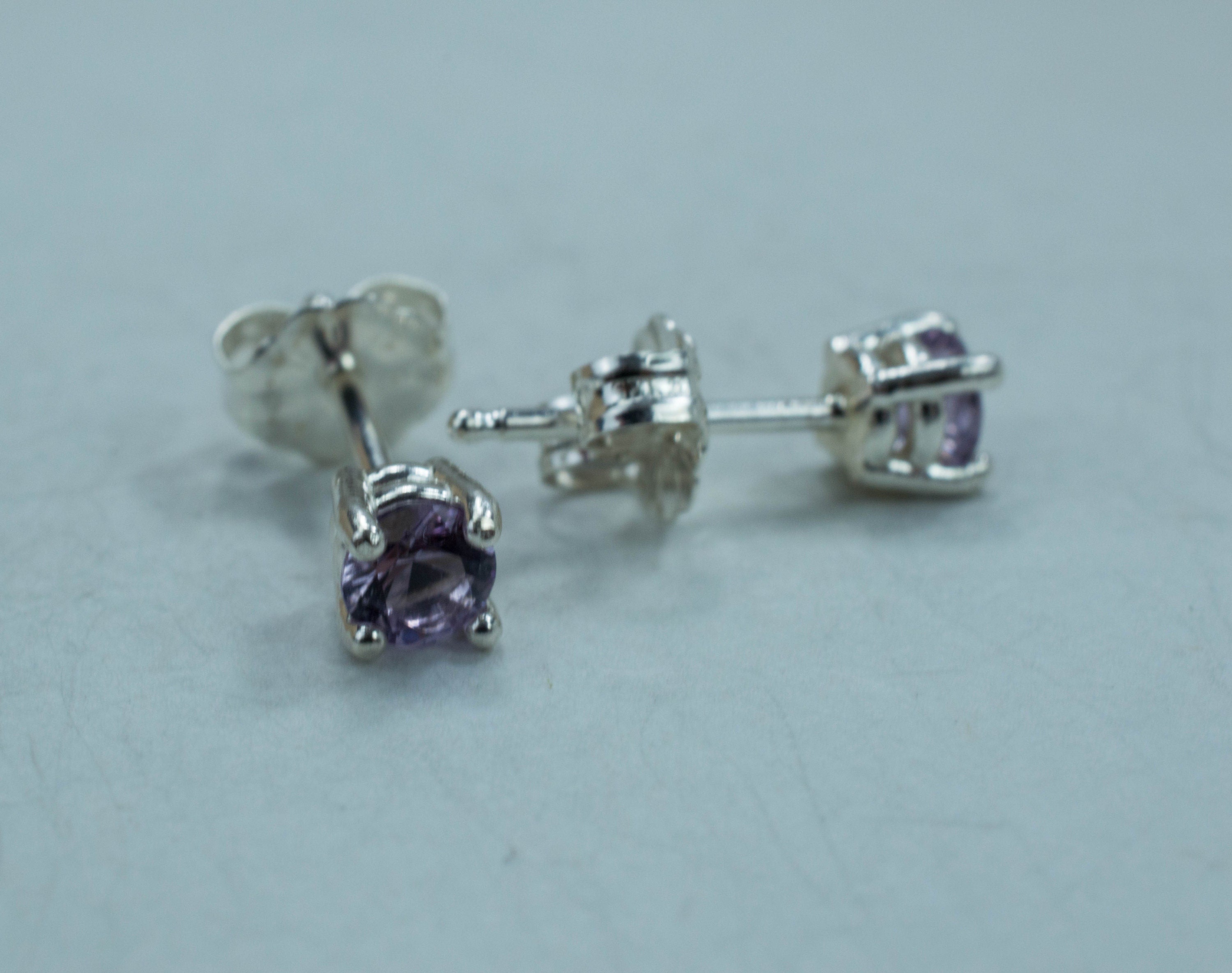 Purple Scapolite Earrings, Genuine Untreated Tanzania Scapolite - Mark Oliver Gems