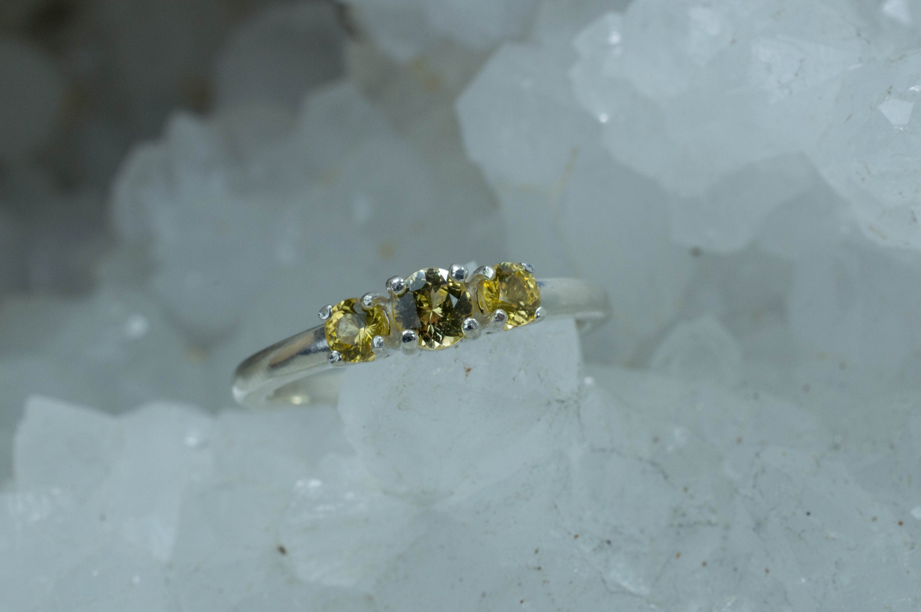 Yellow Sapphire Ring, Genuine Untreated Sri Lanka Sapphires - Mark Oliver Gems