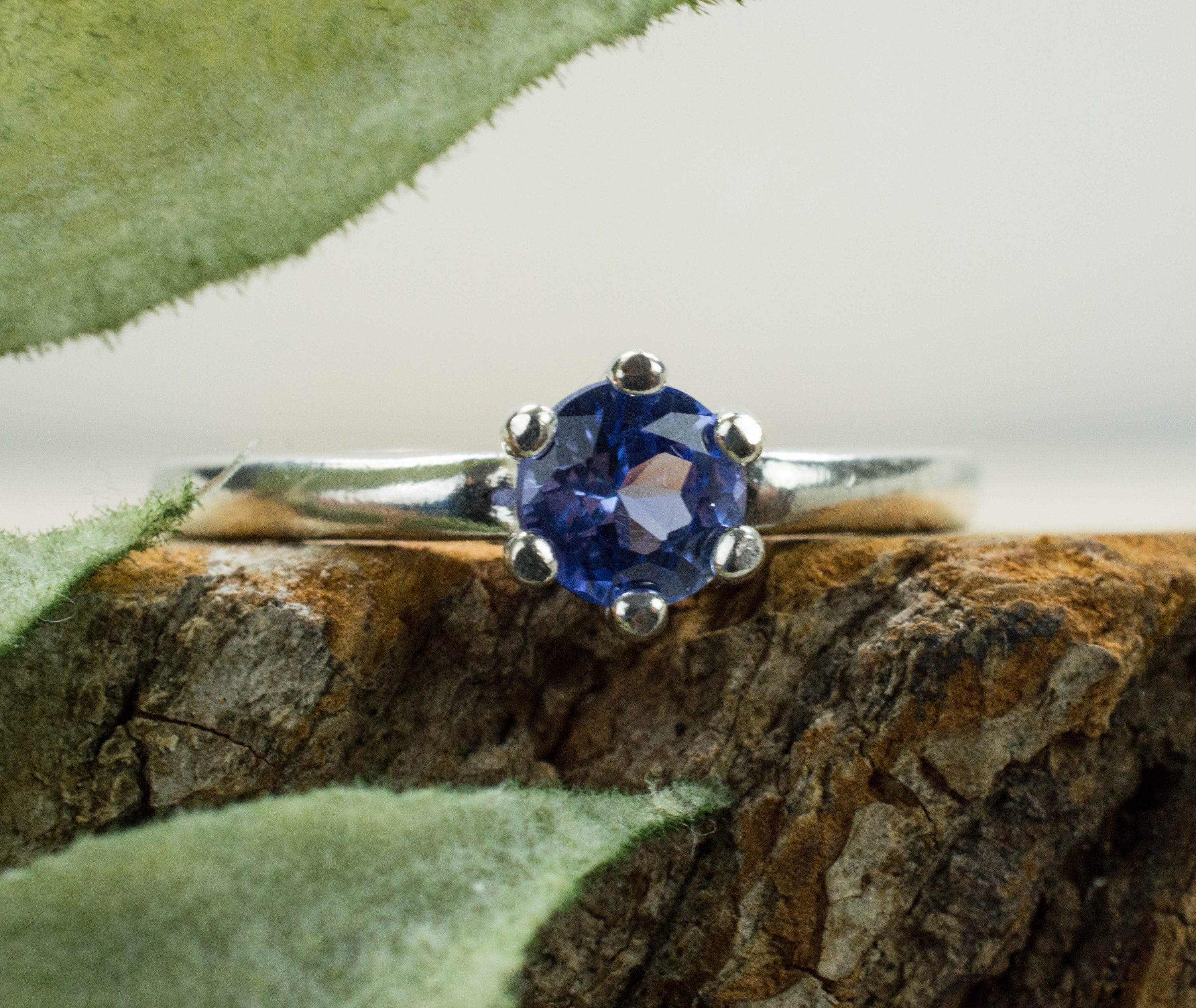 Blue Sapphire Ring, Genuine Untreated Sri Lankan Sapphire - Mark Oliver Gems