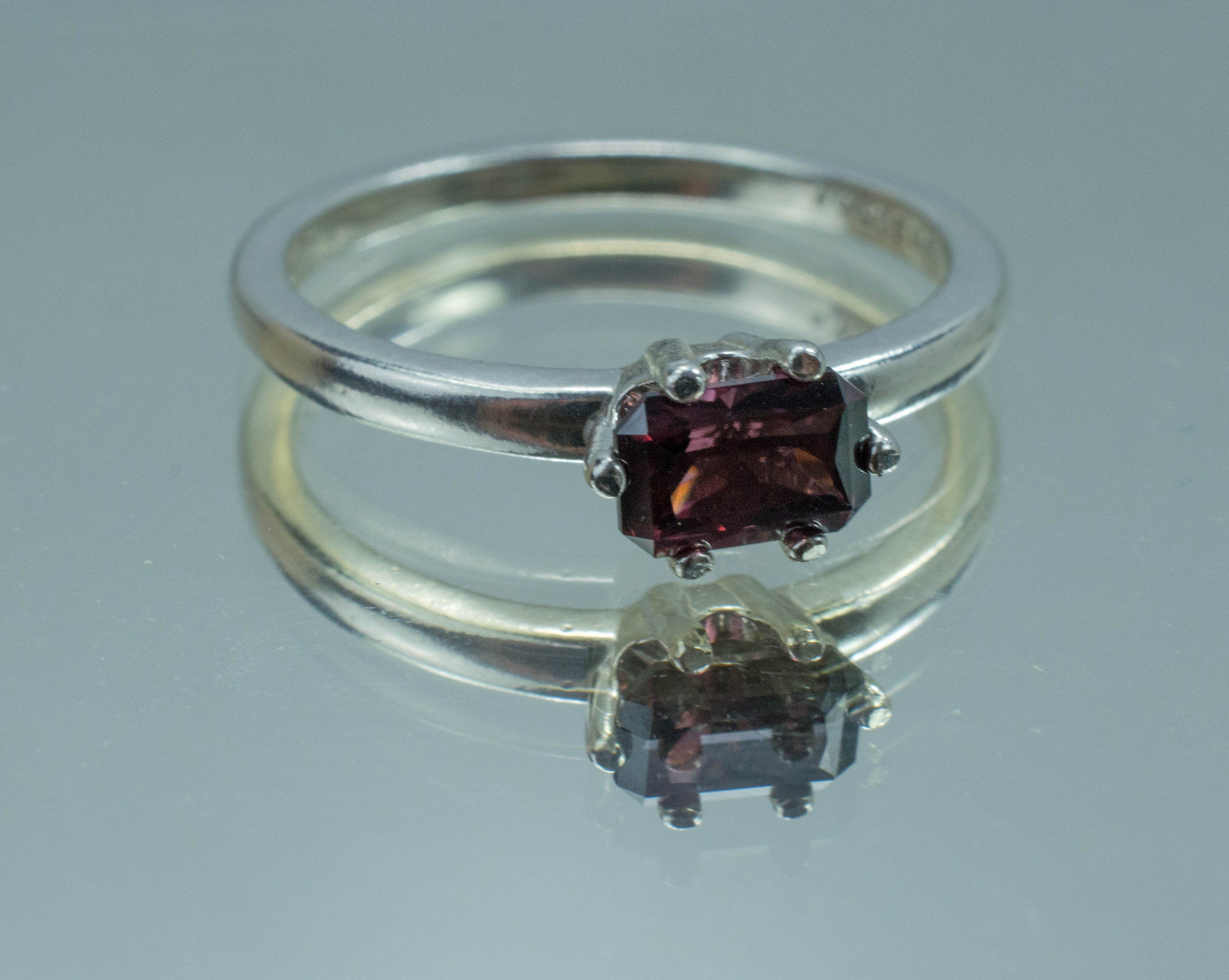 Zircon Ring; Genuine Untreated Tanzanian Red Zircon - Mark Oliver Gems