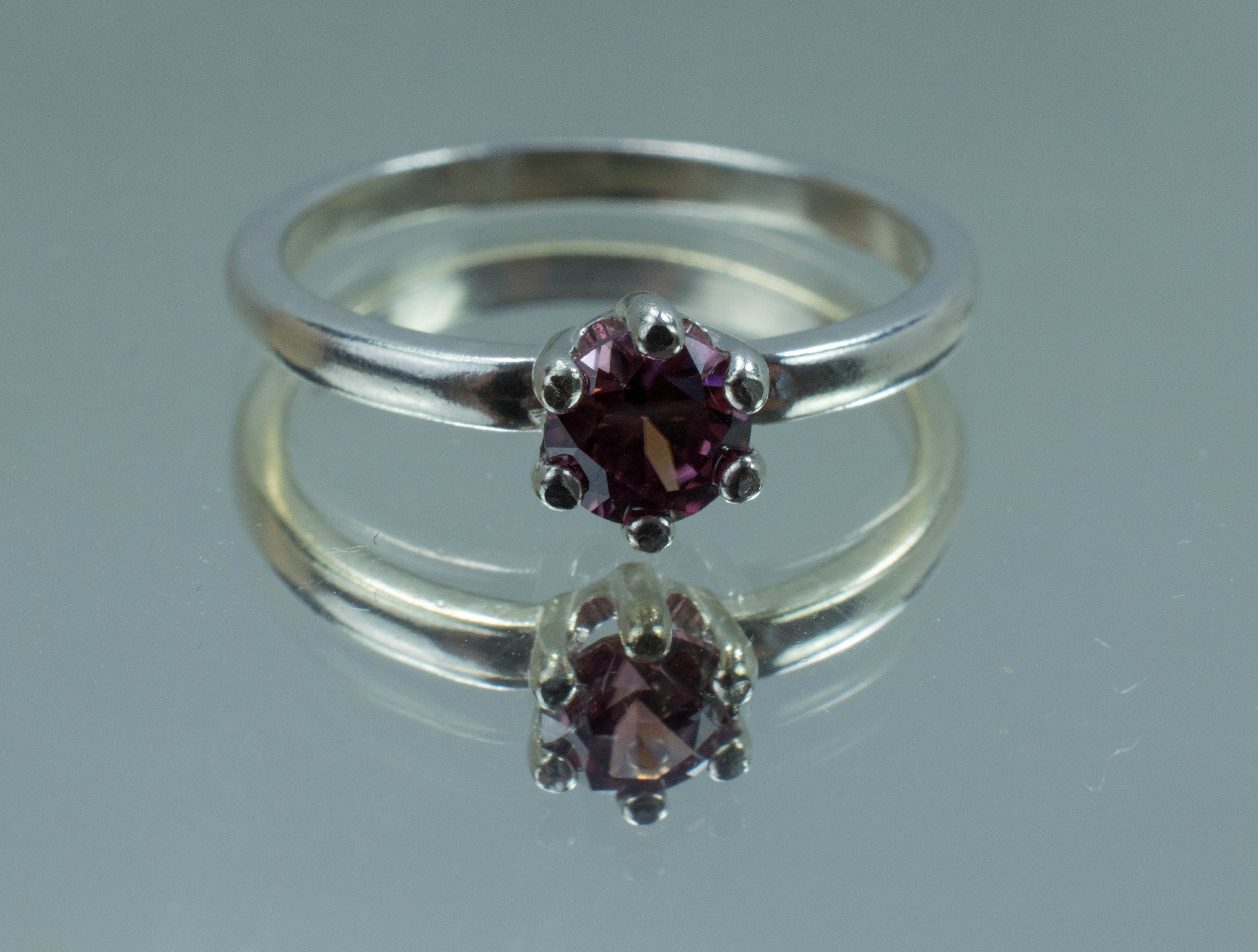 Zircon Ring; Natural Untreated Tanzanian Pink Zircon - Mark Oliver Gems