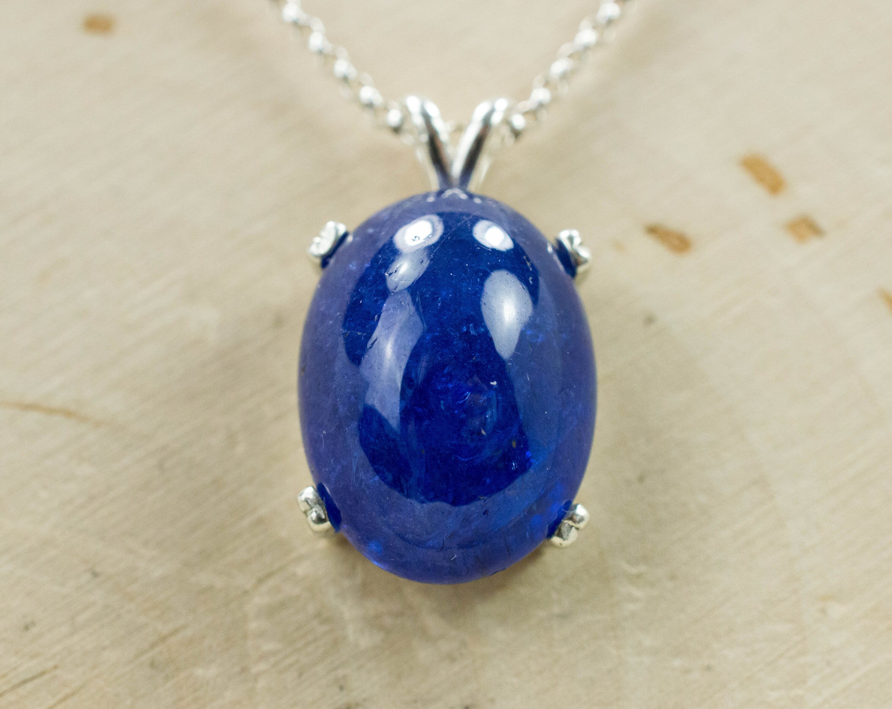 Tanzanite Pendant; Natural Tanzanian Tanzanite; 23.120cts - Mark Oliver Gems