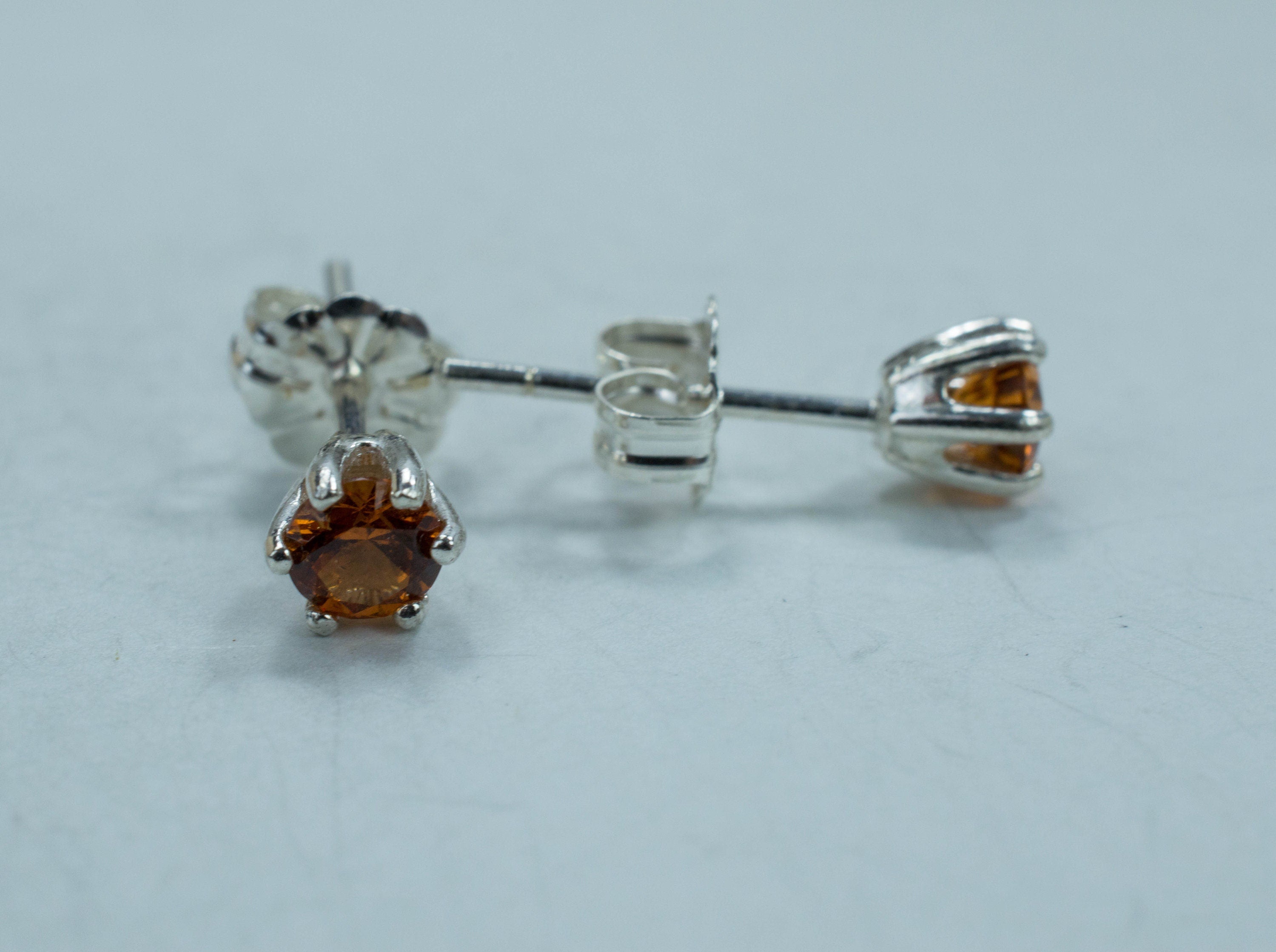 Hessonite Garnet Earrings; Genuine Untreated Sri Lanka Garnet - Mark Oliver Gems