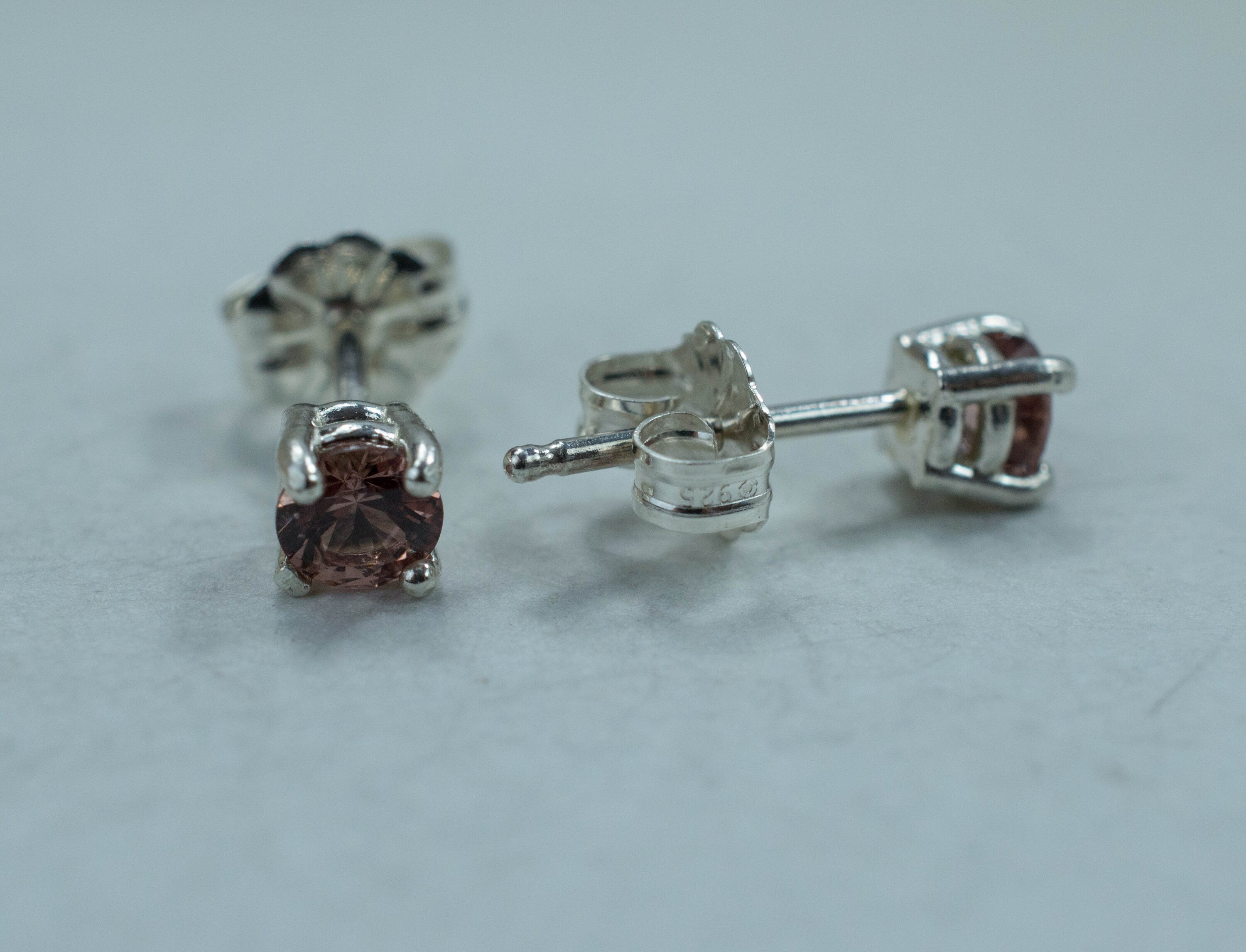 Champagne Garnet Earrings; Genuine Untreated Tanzania Garnet - Mark Oliver Gems