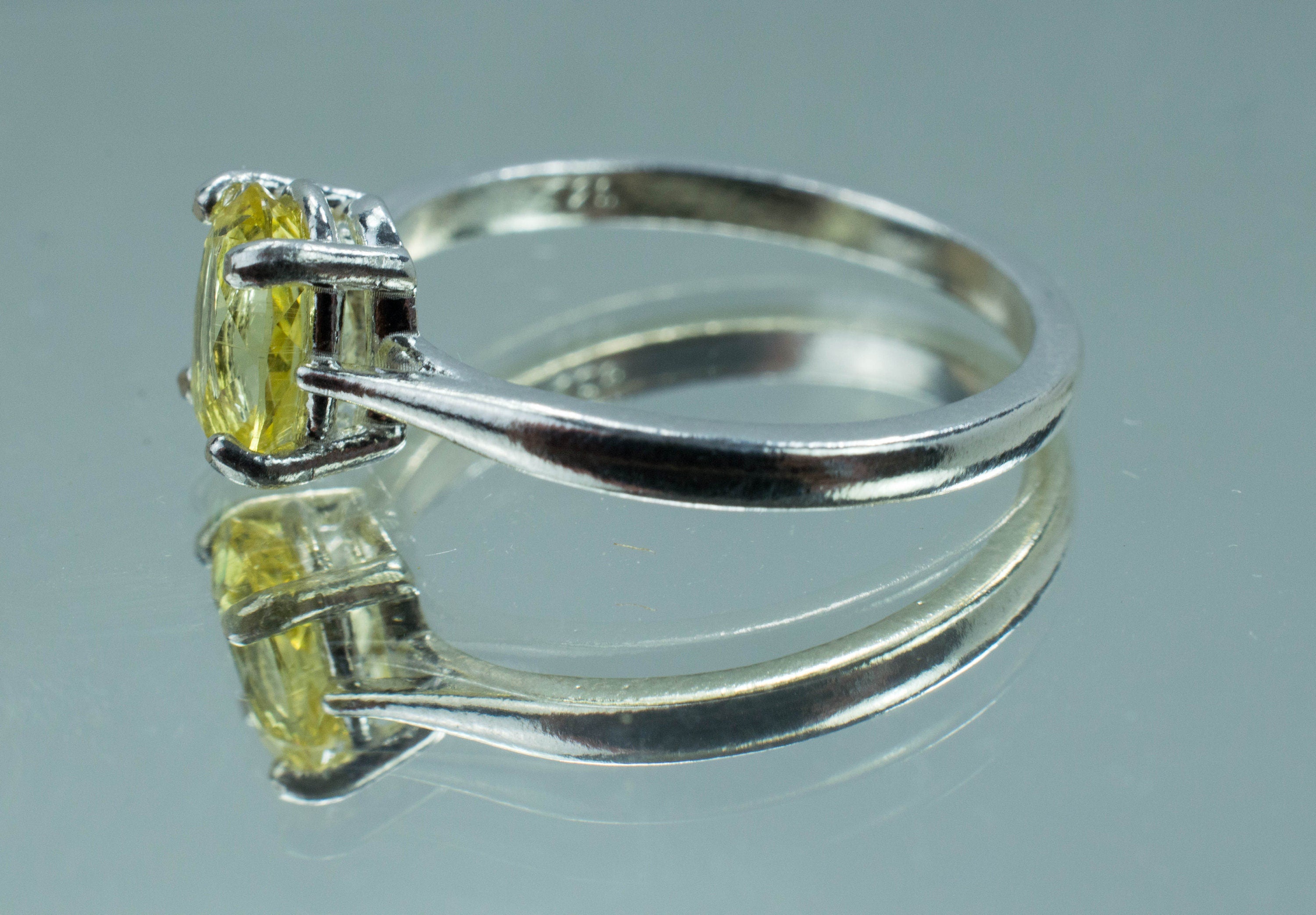 Yellow Danburite Ring; Natural Untreated Tanzanian Danburite - Mark Oliver Gems