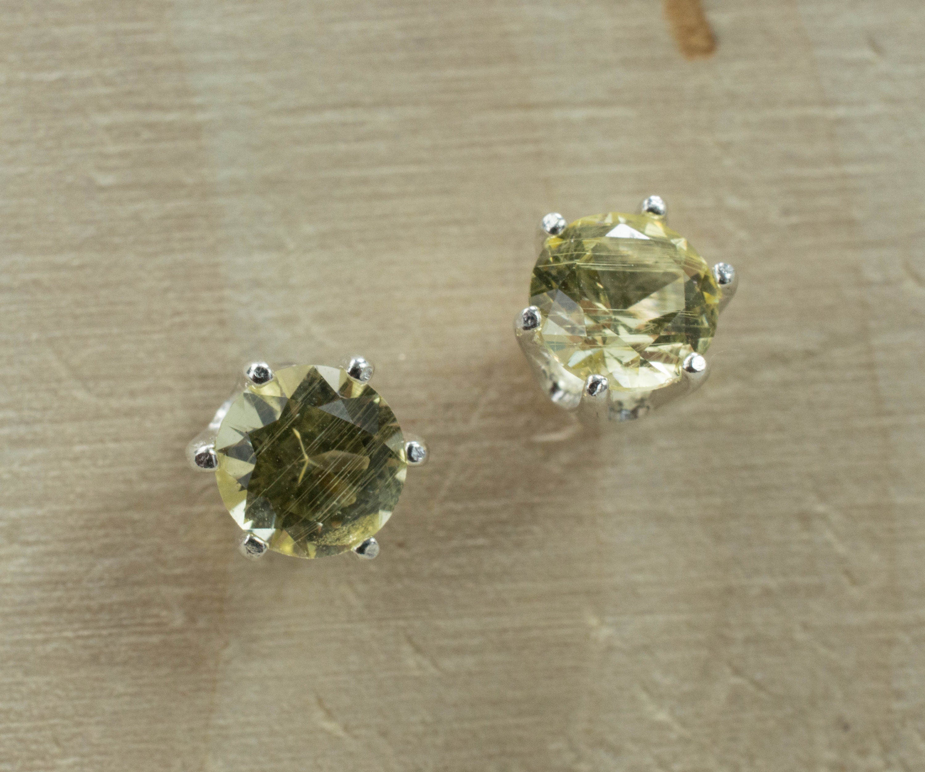 Danburite Earrings; Genuine Untreated Tanzanian Yellow Danburite - Mark Oliver Gems