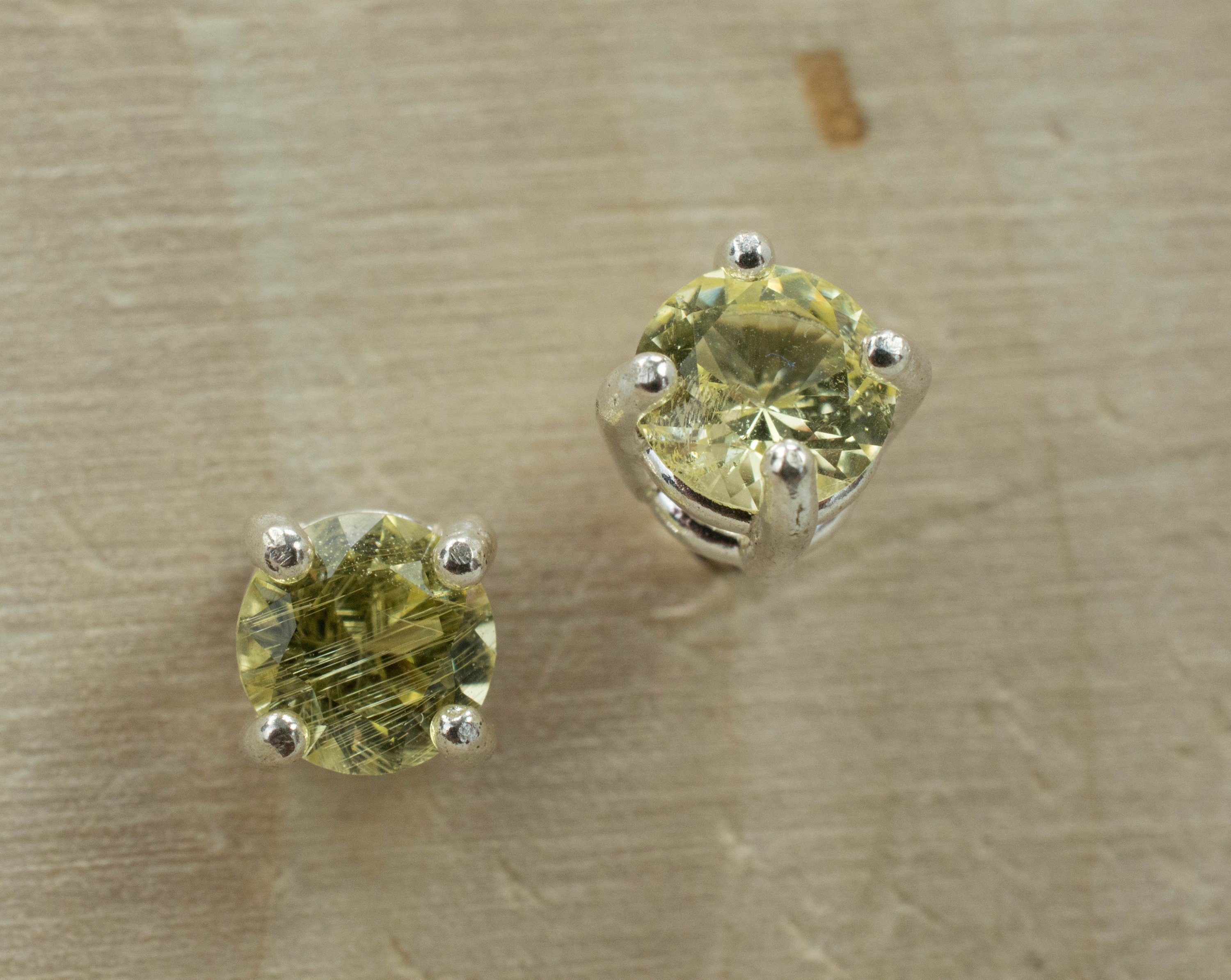 Danburite Earrings; Genuine Untreated Tanzania Yellow Danburite - Mark Oliver Gems