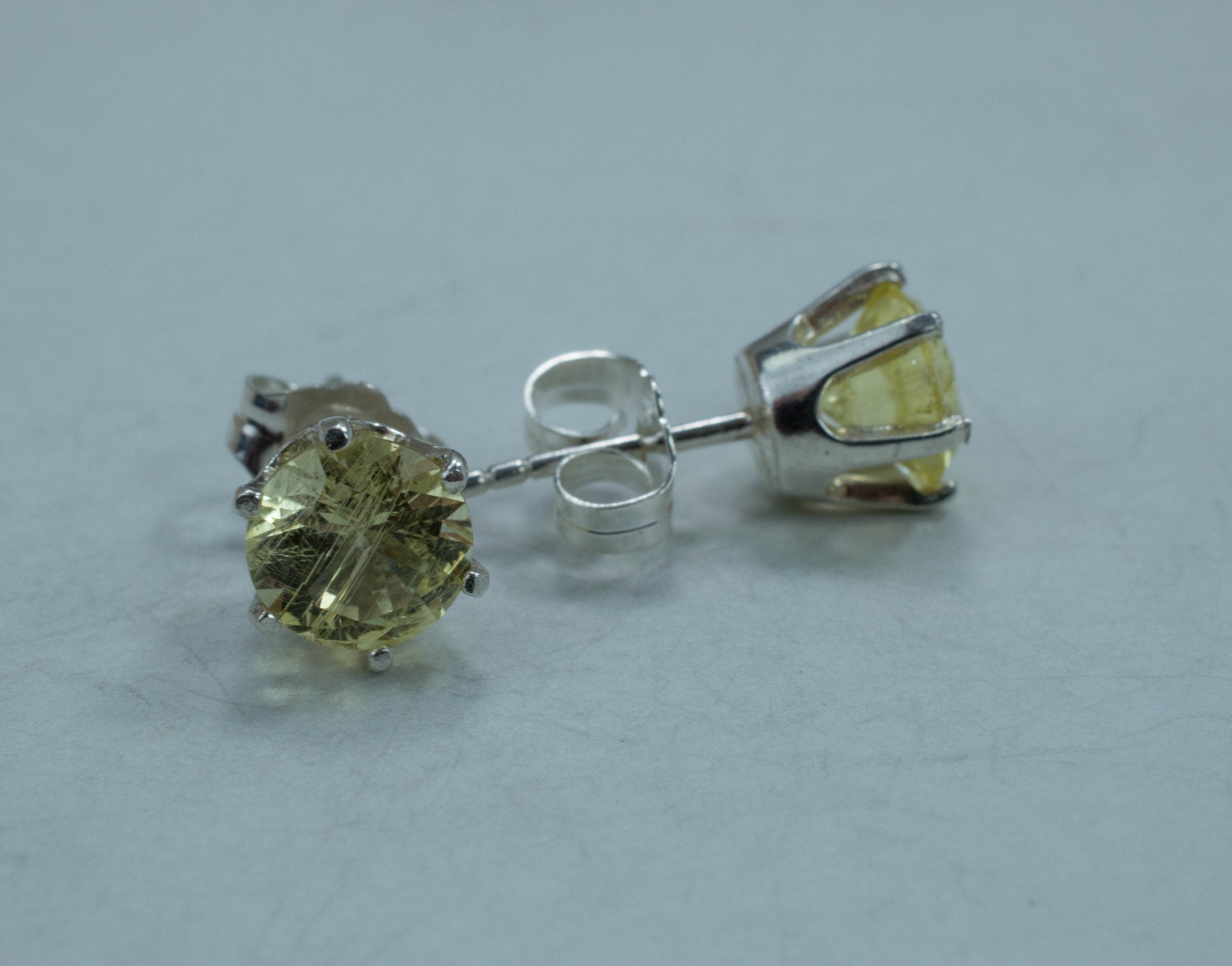 Danburite Earrings; Genuine Untreated Tanzanian Mined Yellow Danburite - Mark Oliver Gems