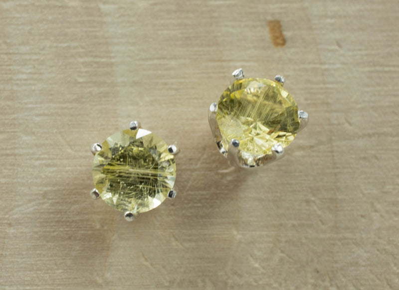 Danburite Earrings; Genuine Untreated Tanzanian Mined Yellow Danburite