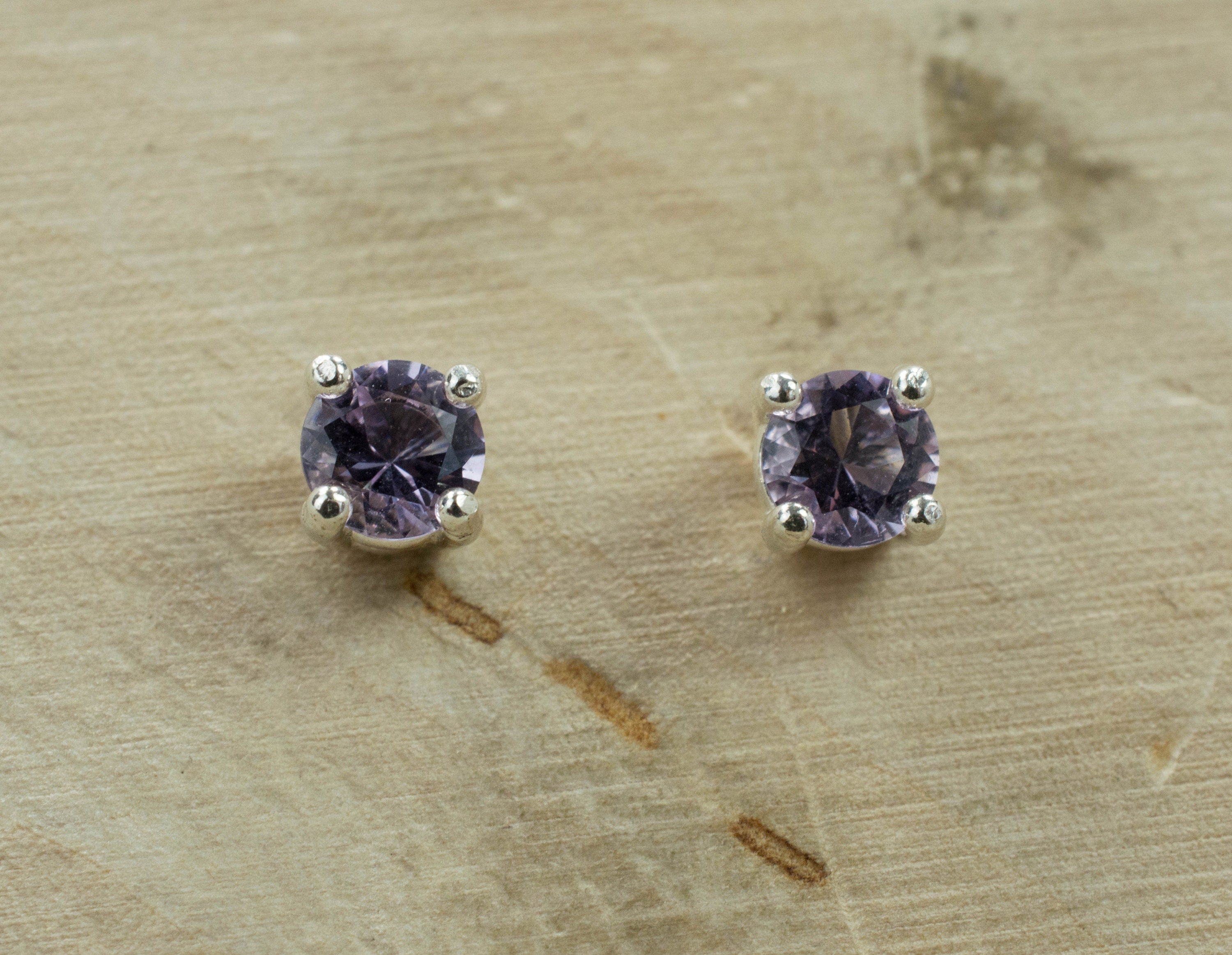 Purple Scapolite Earrings, Genuine Untreated Tanzania Scapolite - Mark Oliver Gems