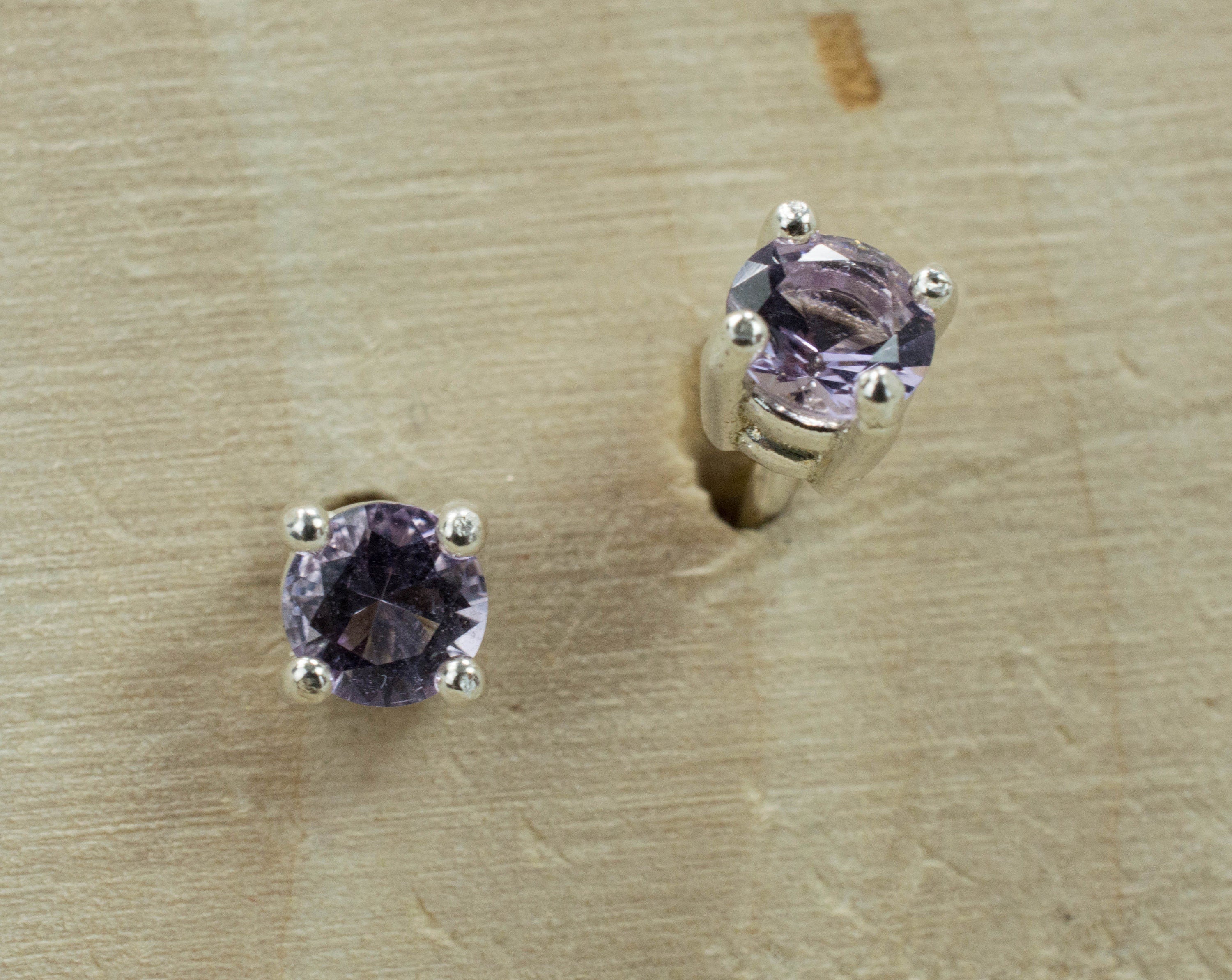 Purple Scapolite Earrings, Genuine Untreated Tanzania Scapolite - Mark Oliver Gems