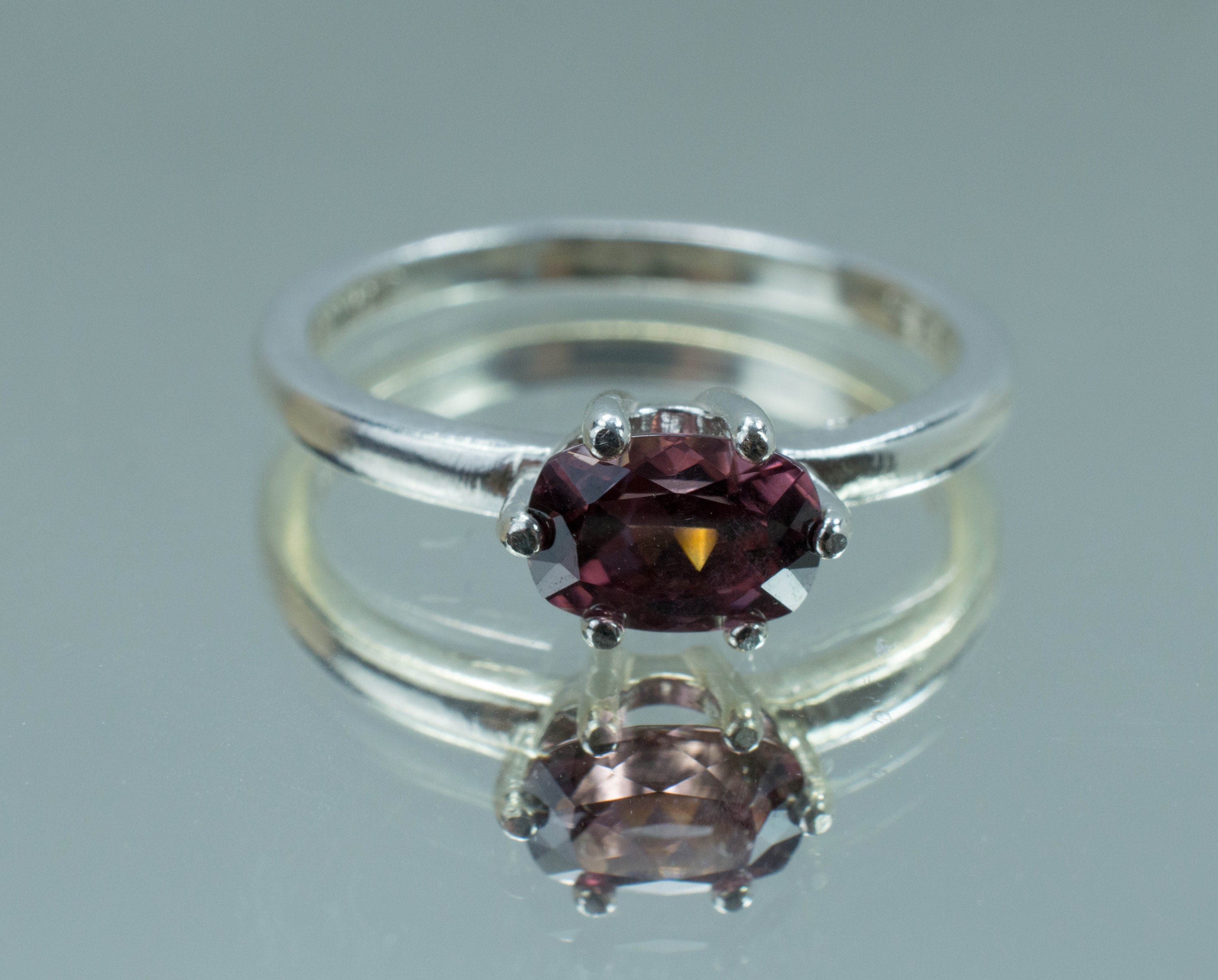 Zircon Ring; Genuine Untreated Tanzanian Pink Zircon - Mark Oliver Gems