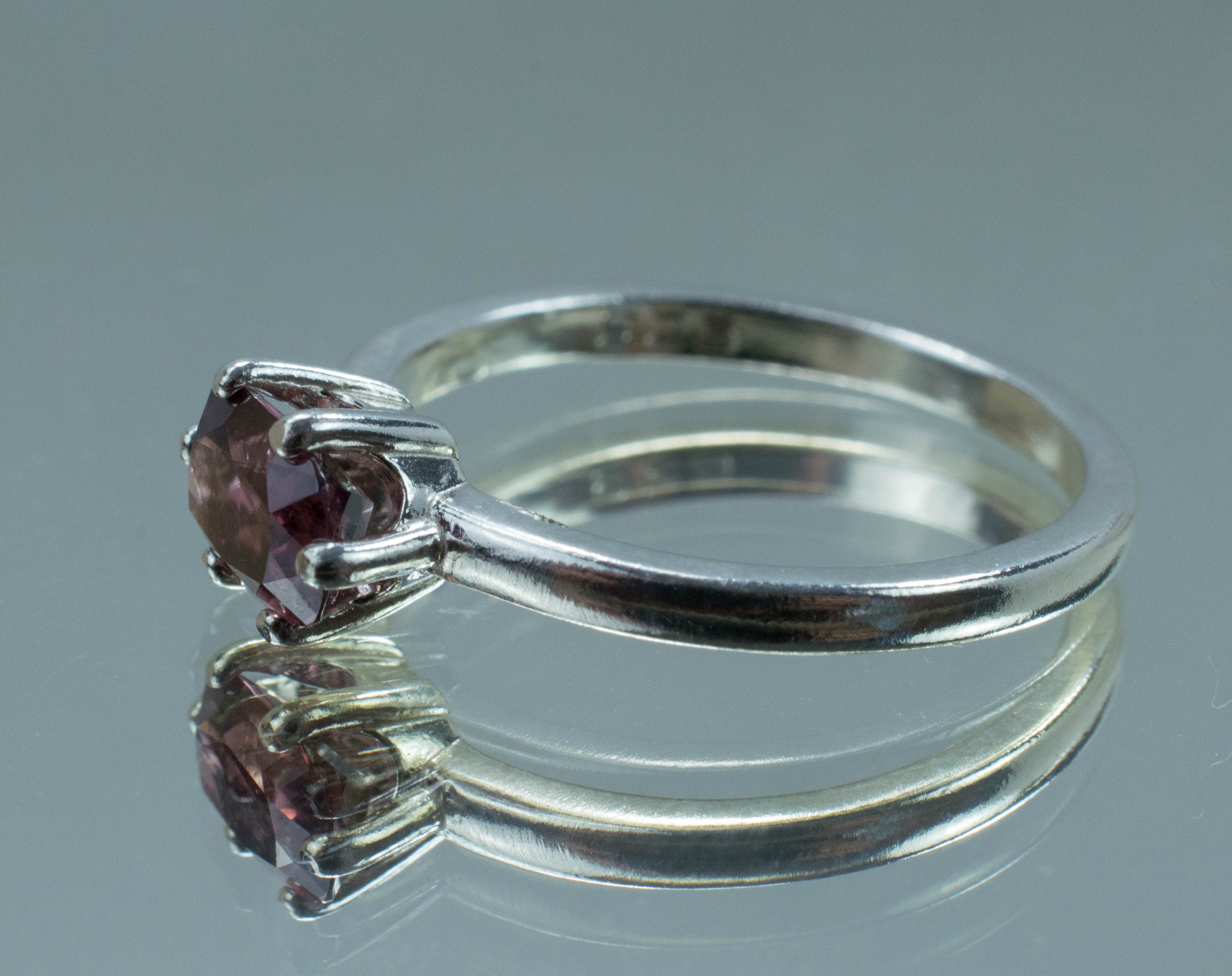 Zircon Ring; Genuine Untreated Tanzanian Pink Zircon - Mark Oliver Gems