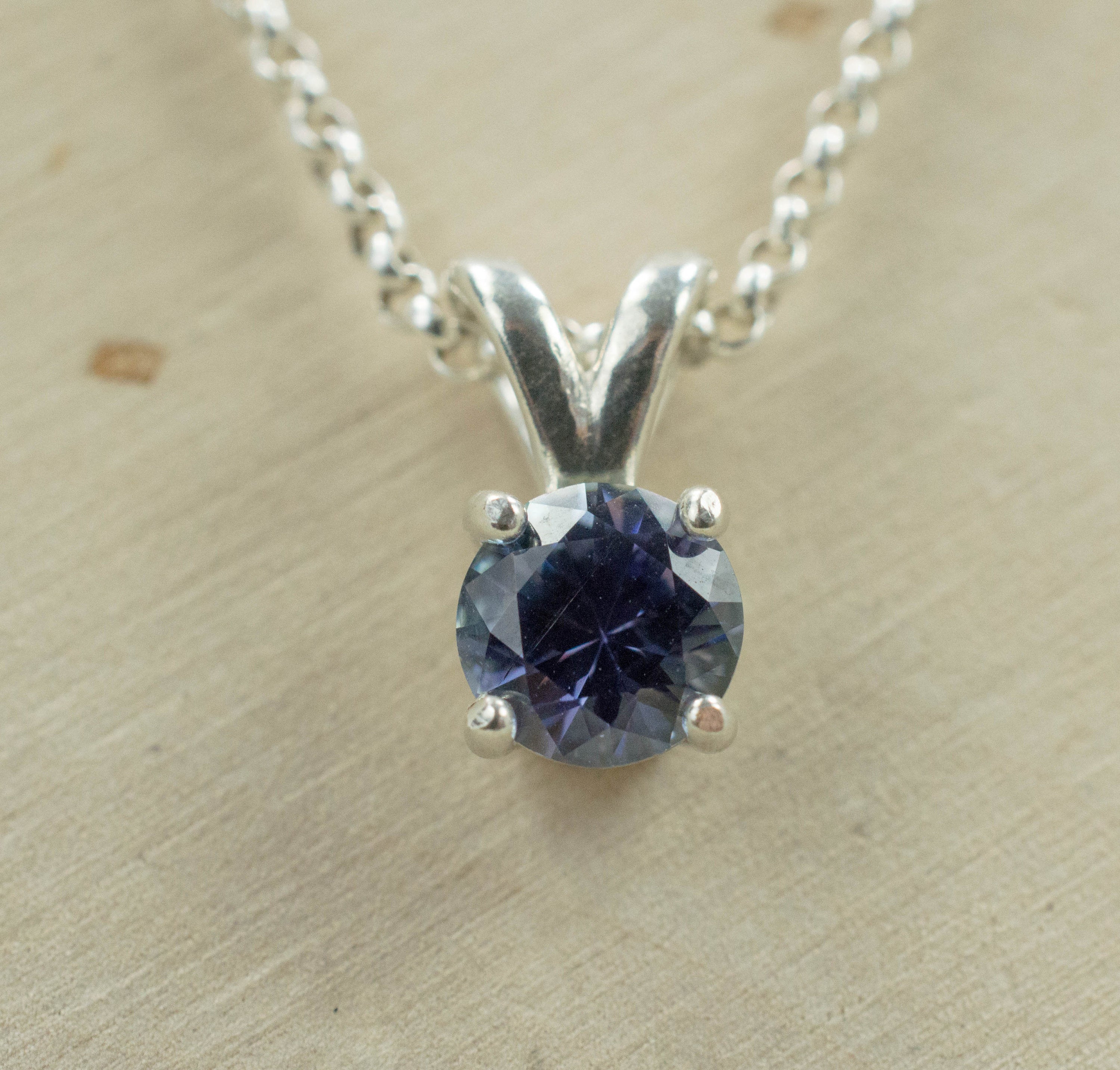 Tanzanite Pendant; Natural Untreated Tanzanian Tanzanite - Mark Oliver Gems