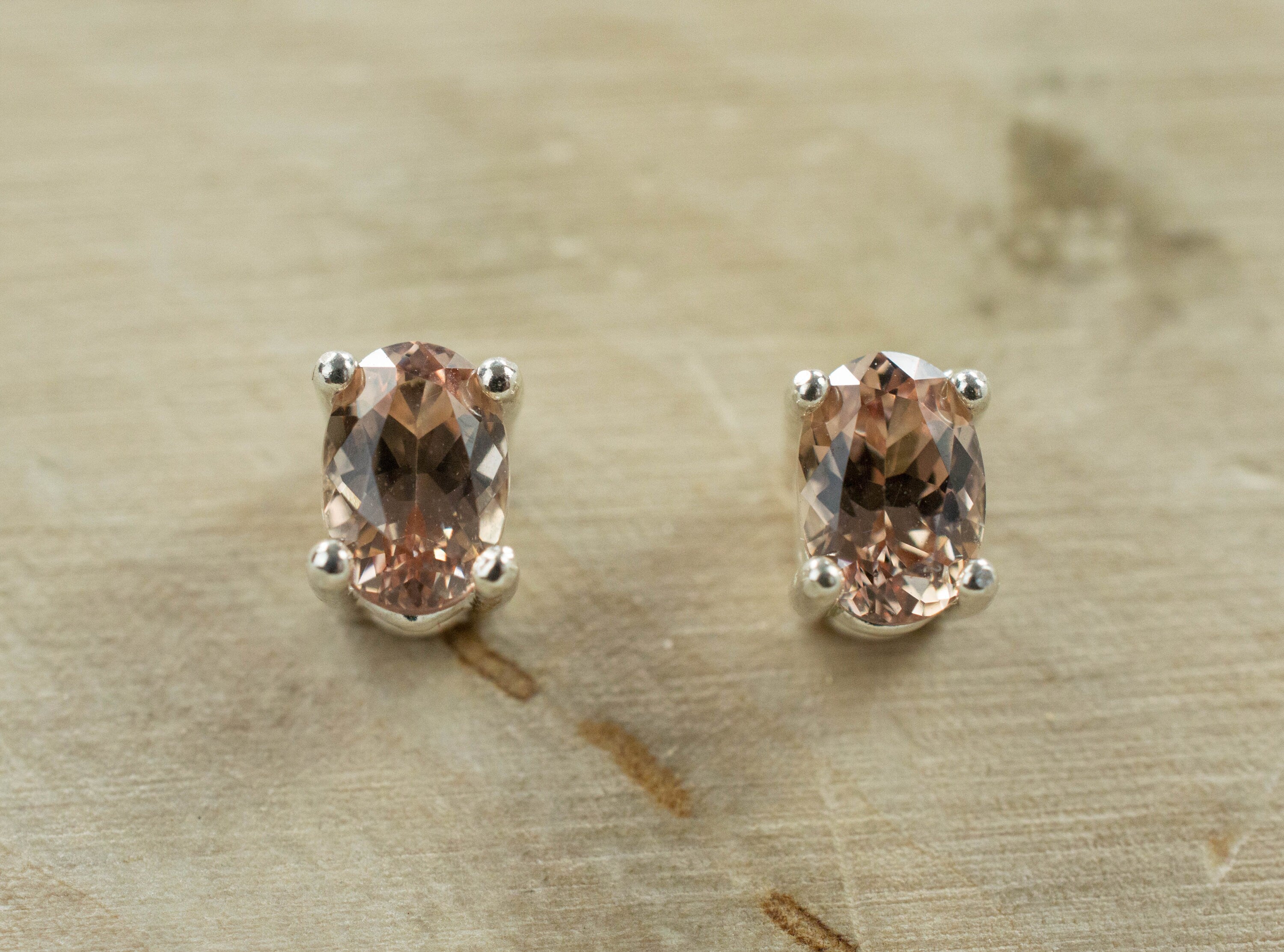 Tunduru Garnet Earrings; Natural Untreated Tanzania Garnets - Mark Oliver Gems