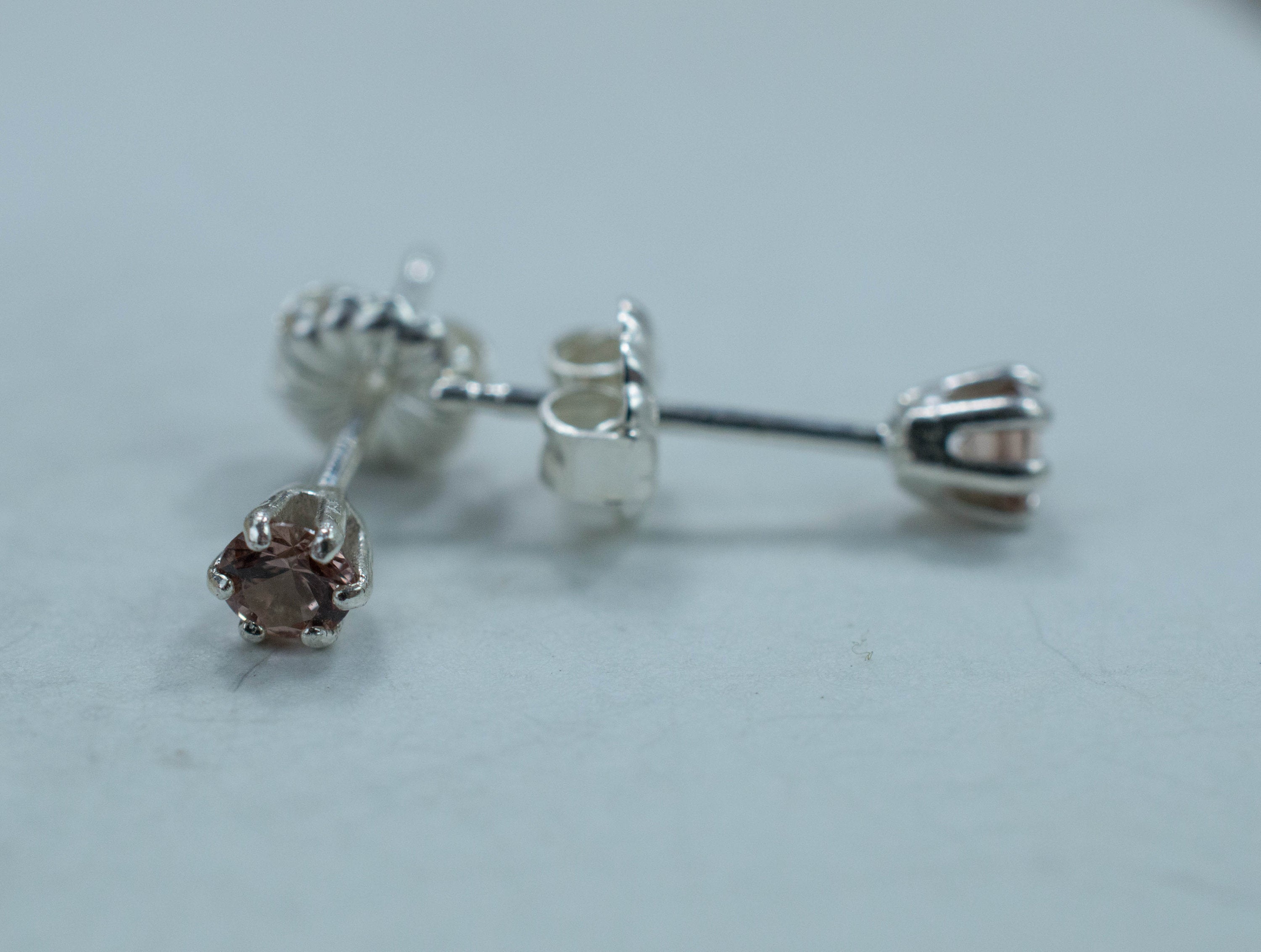 Champagne Garnet Earrings; Genuine Untreated Tanzanian Garnet - Mark Oliver Gems