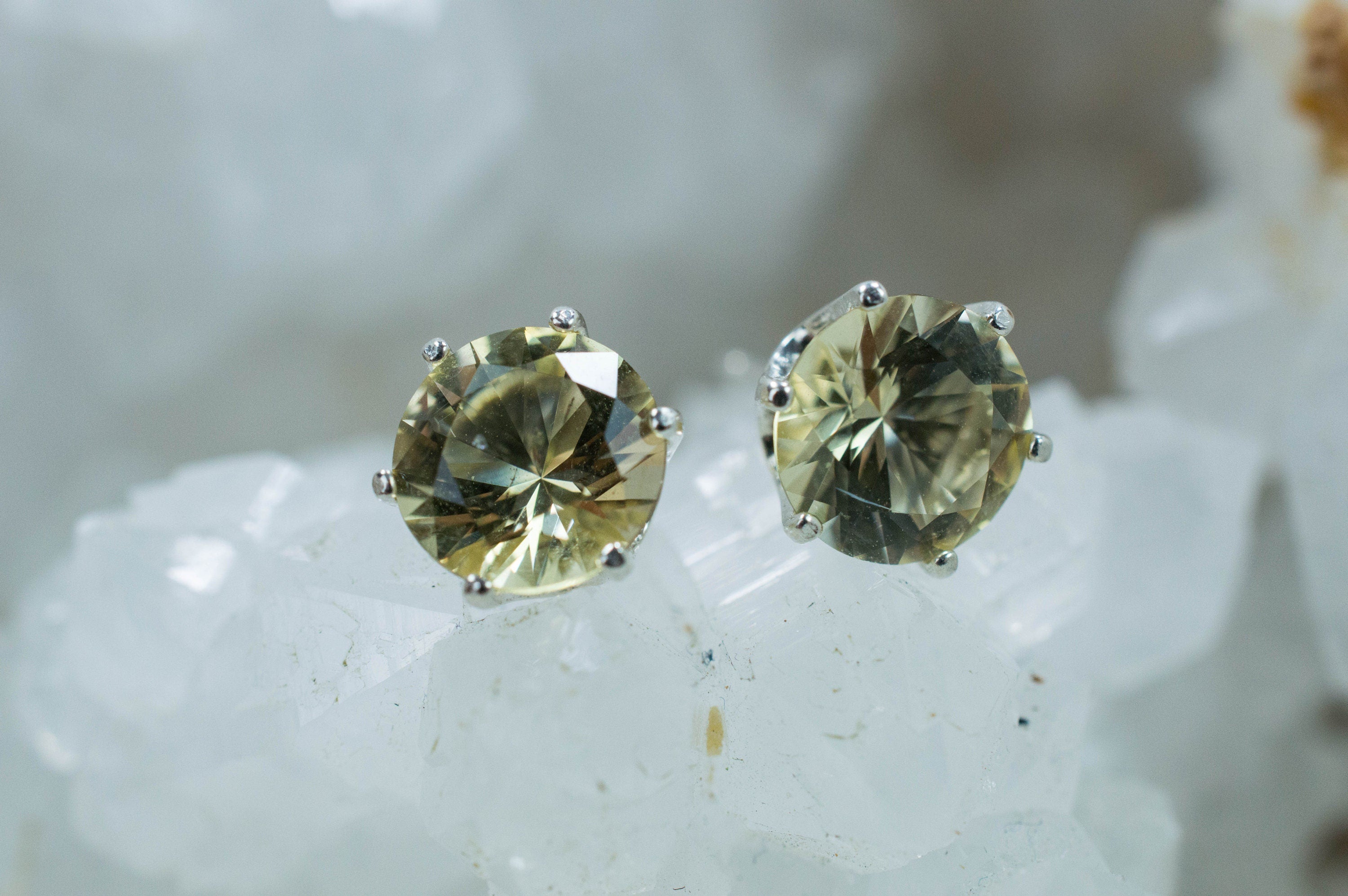 Scapolite Earrings, Genuine Untreated Tanzania Scapolite; 1.985cts - Mark Oliver Gems