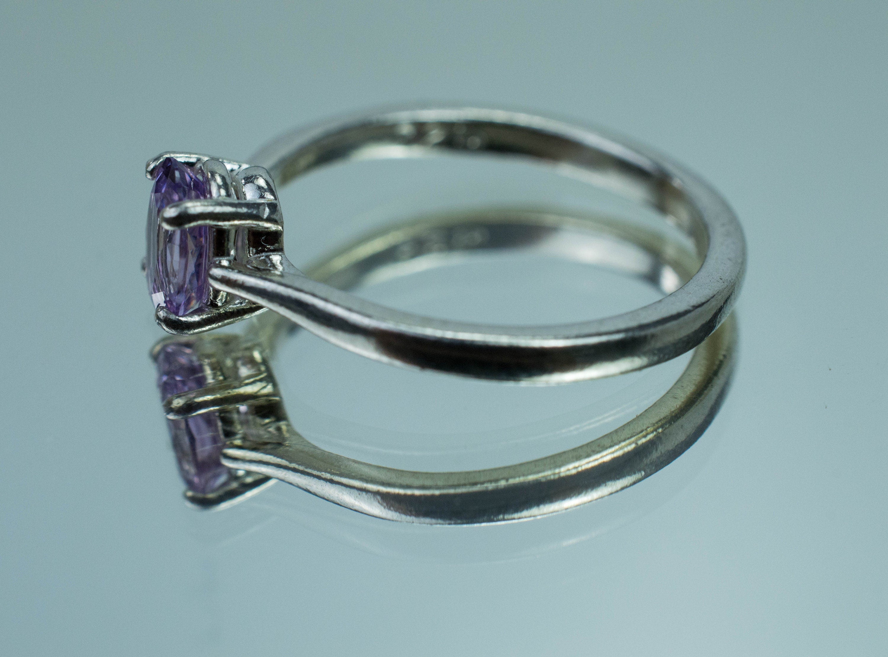 Lavender Spinel Ring; Natural Untreated Vietnam Spinel - Mark Oliver Gems