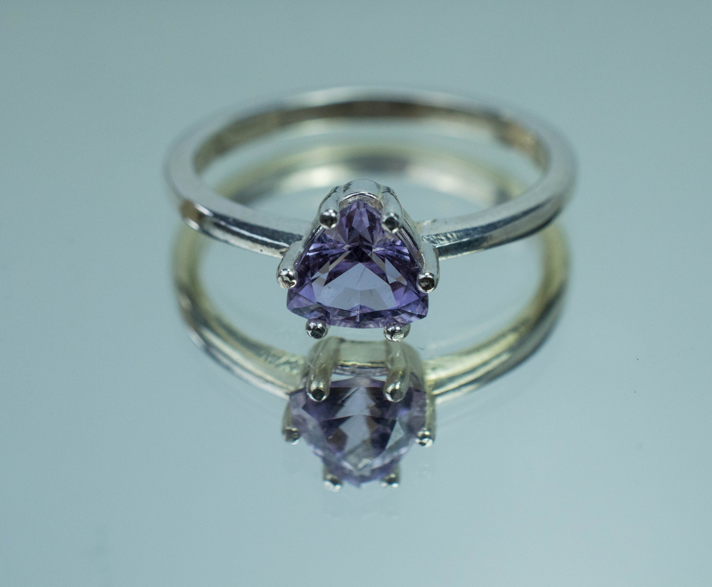 Lavender Spinel Ring; Natural Untreated Vietnam Purple Spinel - Mark Oliver Gems