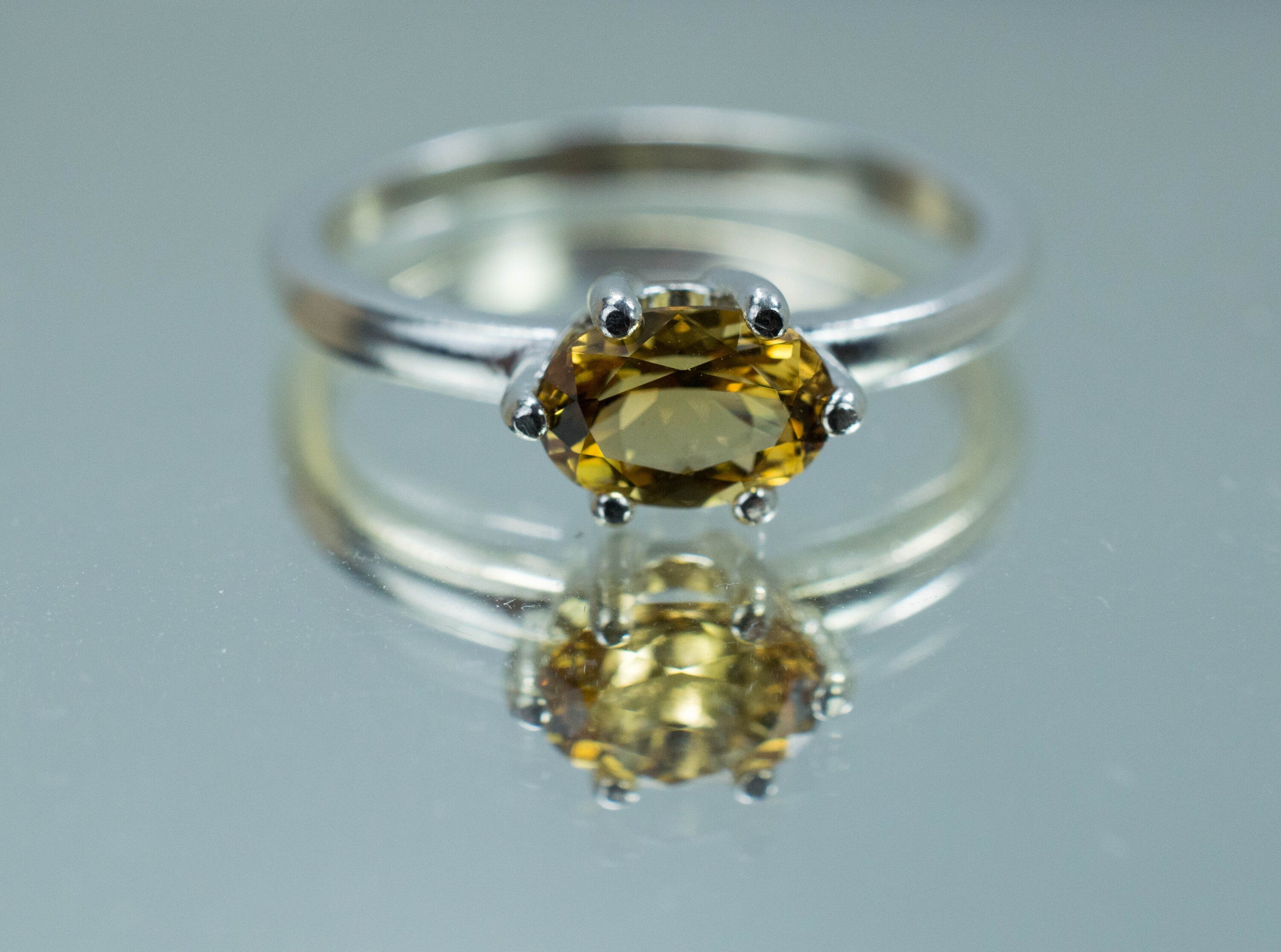 Heliodor Ring, Natural Untreated Brazil Golden Beryl - Mark Oliver Gems