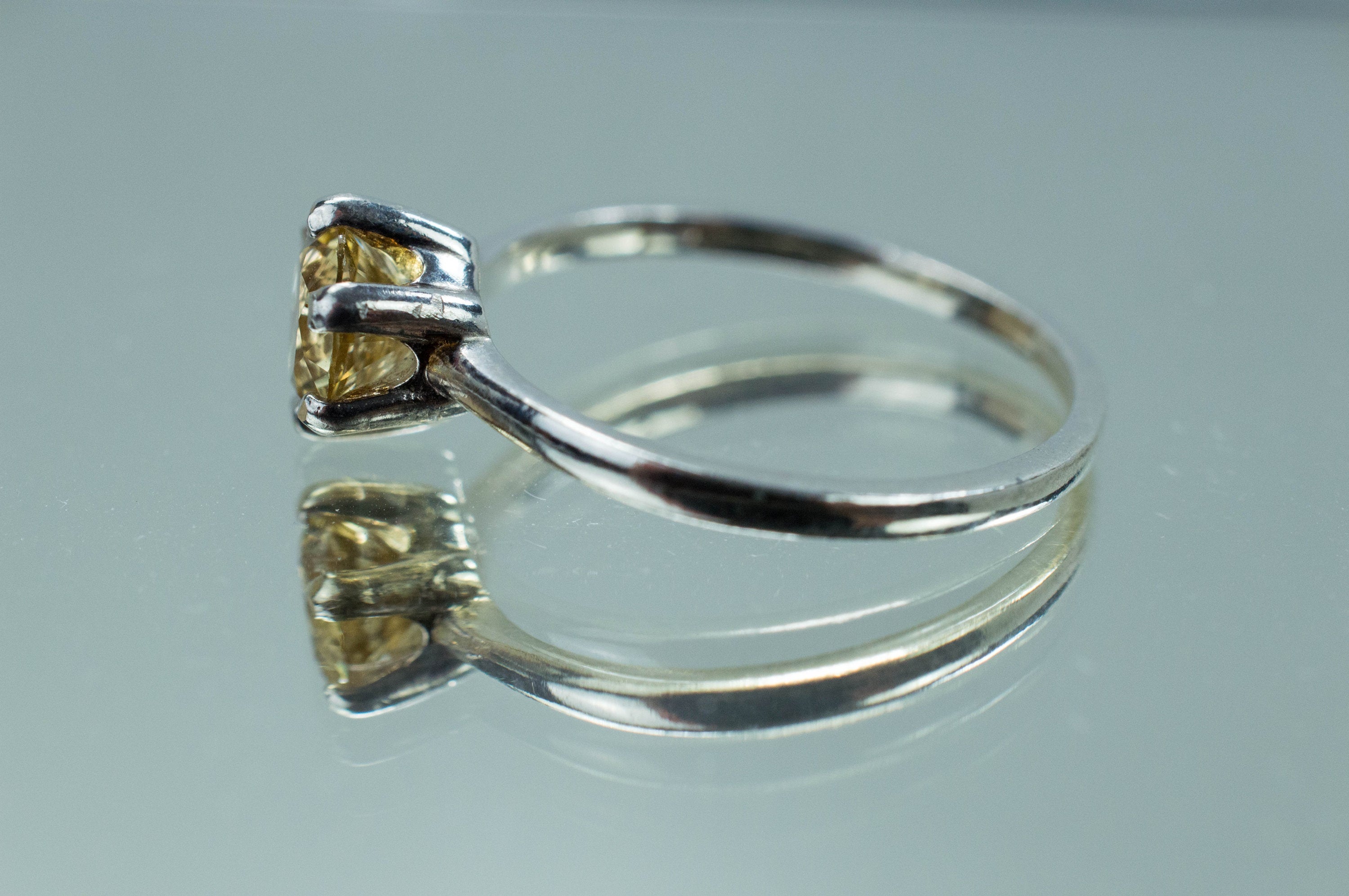 Heliodor Ring, Genuine Untreated Brazilian Golden Beryl - Mark Oliver Gems