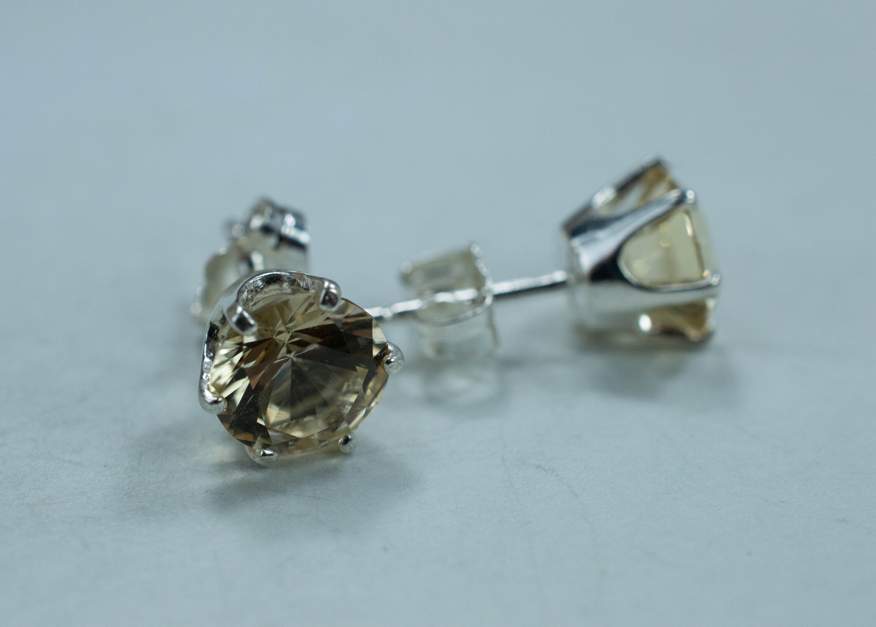 Heliodor Earrings, Natural Untreated Brazil Golden Beryl; 1.985cts - Mark Oliver Gems