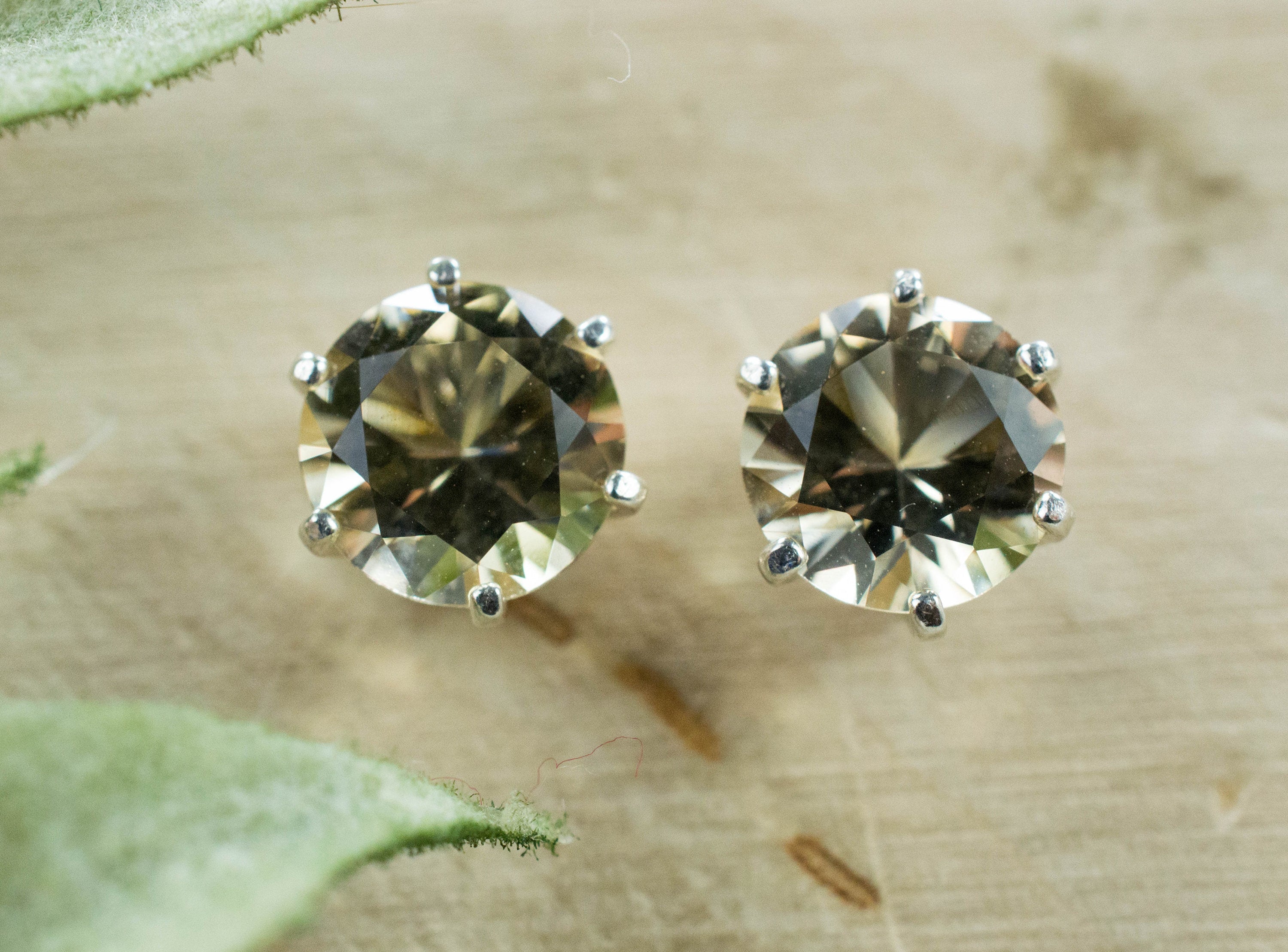 Heliodor Earrings, Natural Untreated Brazil Golden Beryl; 1.985cts - Mark Oliver Gems