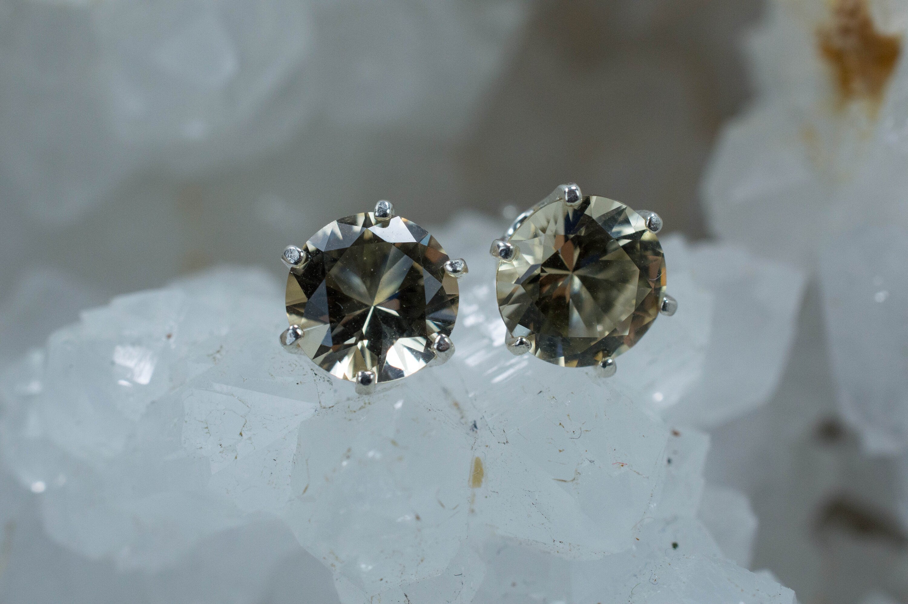 Heliodor Earrings, Natural Untreated Brazil Golden Beryl; 1.985cts - Mark Oliver Gems