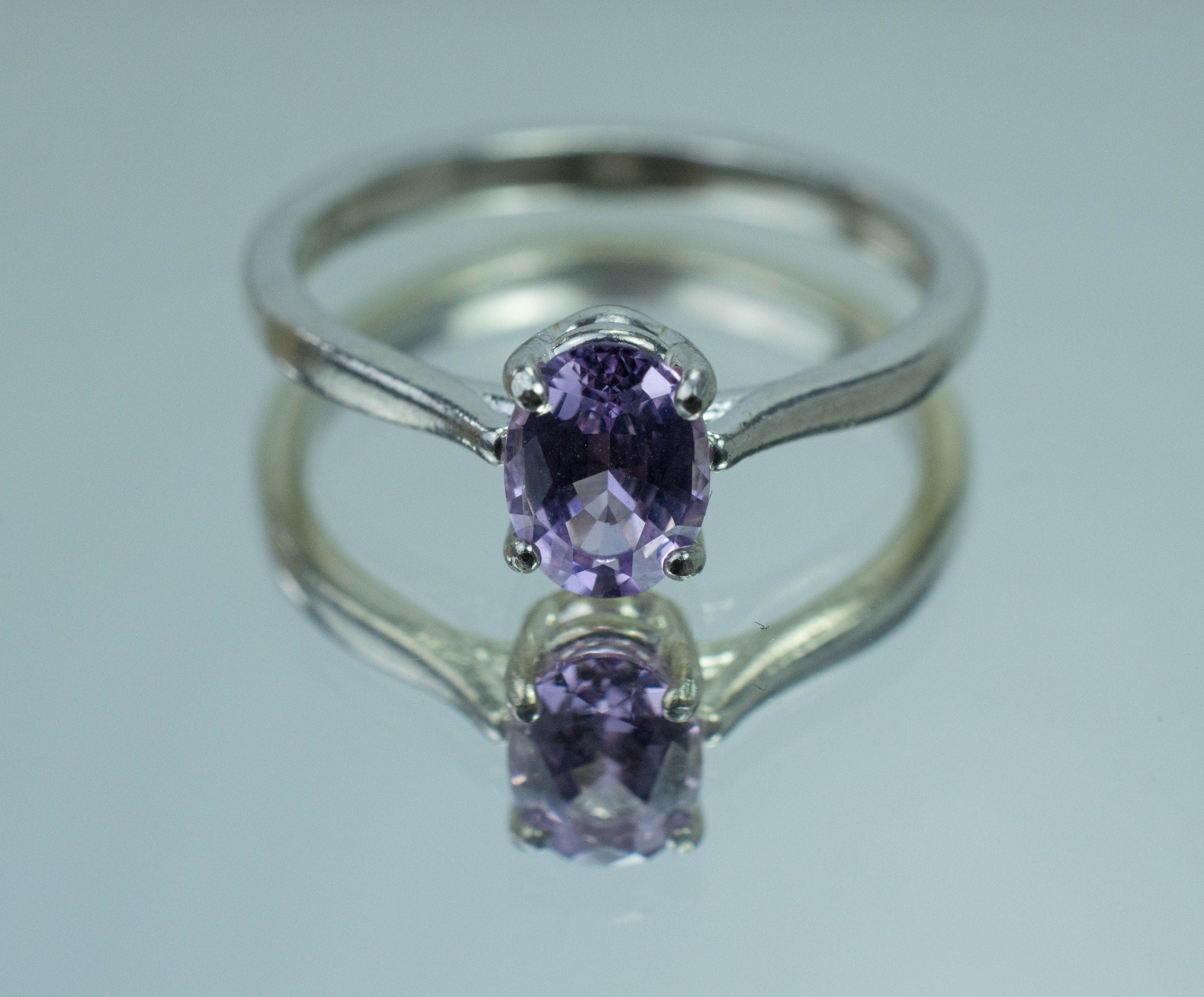 Lavender Spinel Ring; Natural Untreated Vietnam Spinel - Mark Oliver Gems