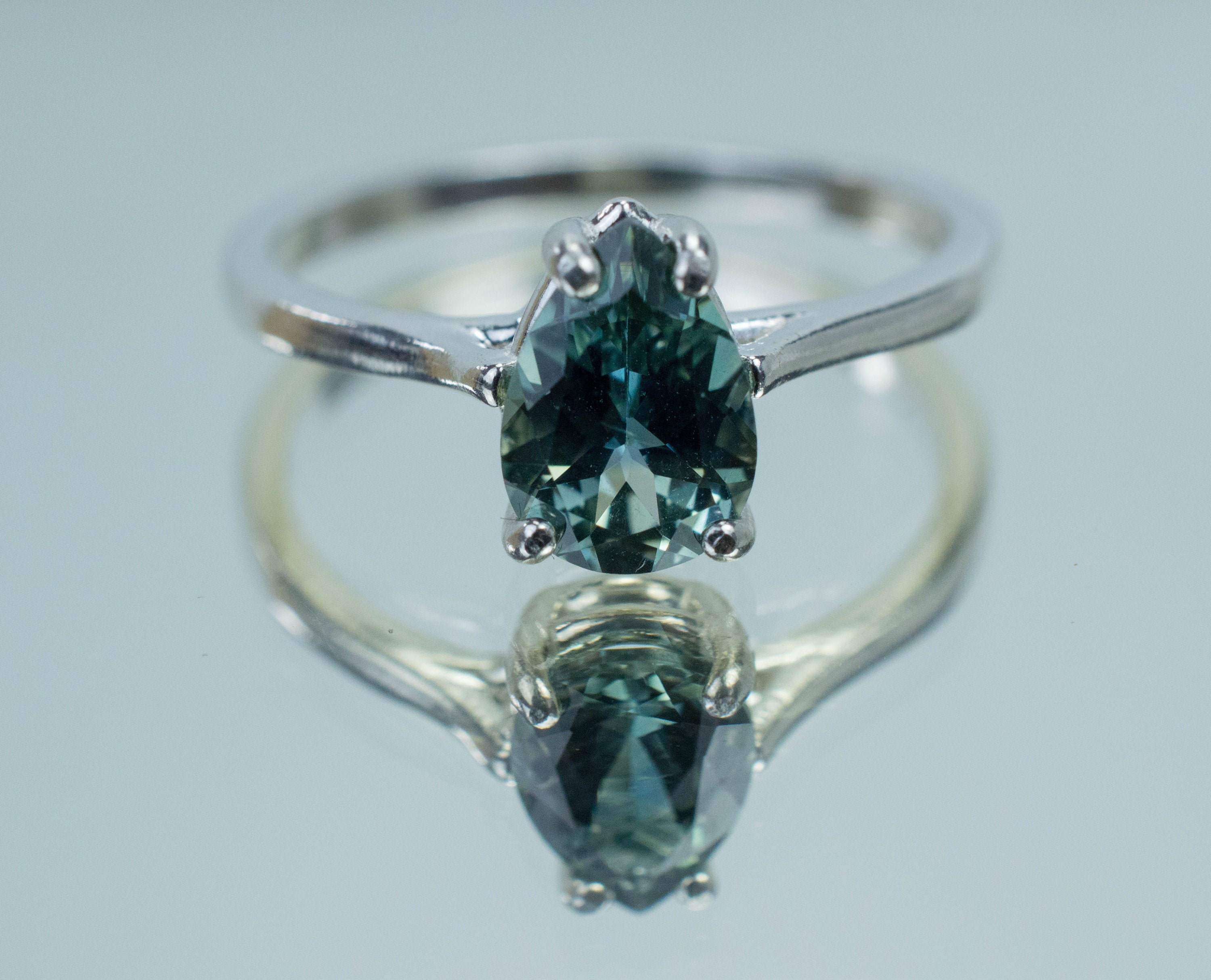 Australian Sapphire Ring, Genuine Parti Sapphire; 1.295cts - Mark Oliver Gems