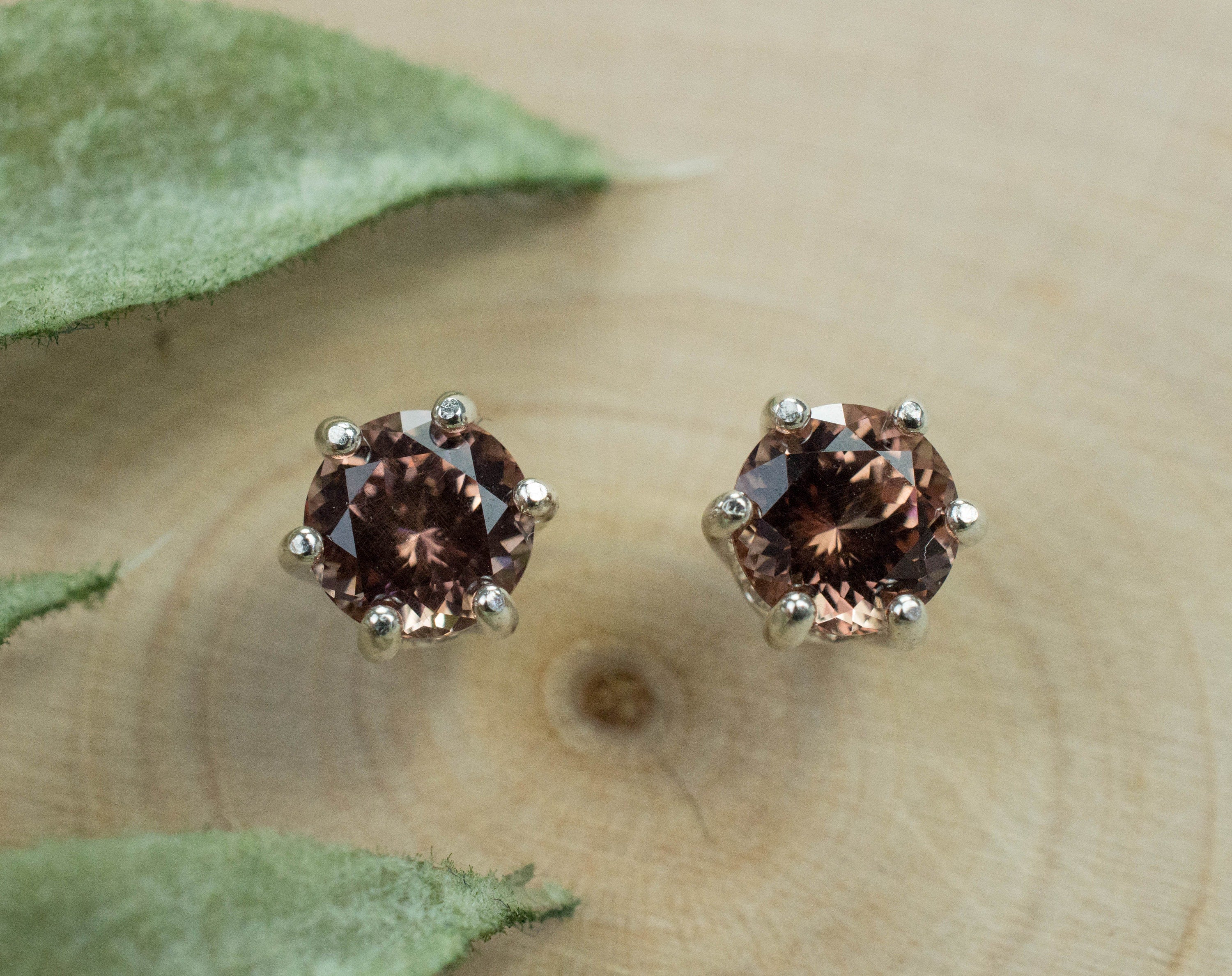 Imperial Garnet Earrings; Genuine Untreated Tanzanian Color Change Garnet; 1.680cts - Mark Oliver Gems