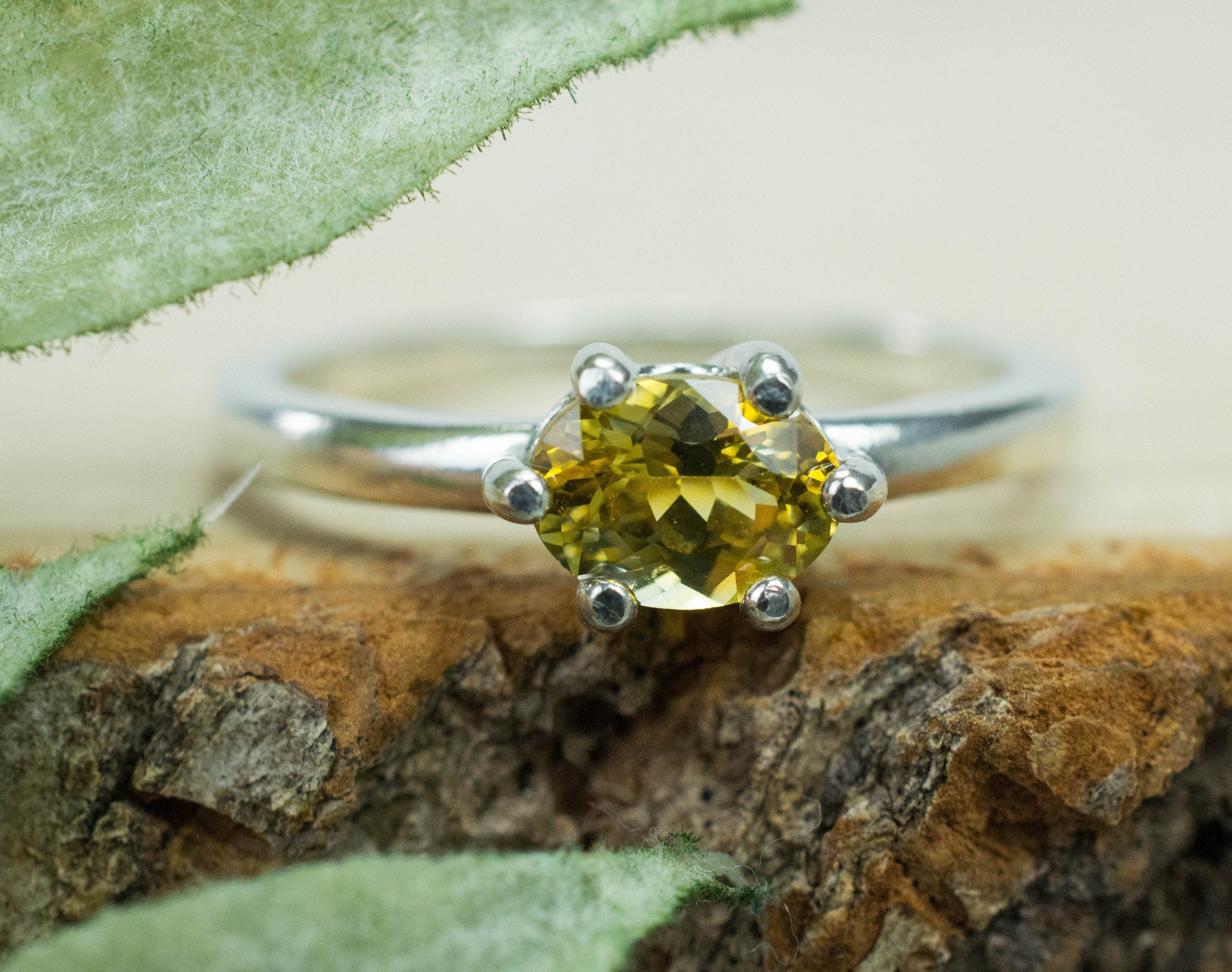 Yellow Sapphire Ring, Natural Sri Lanka Sapphire - Mark Oliver Gems
