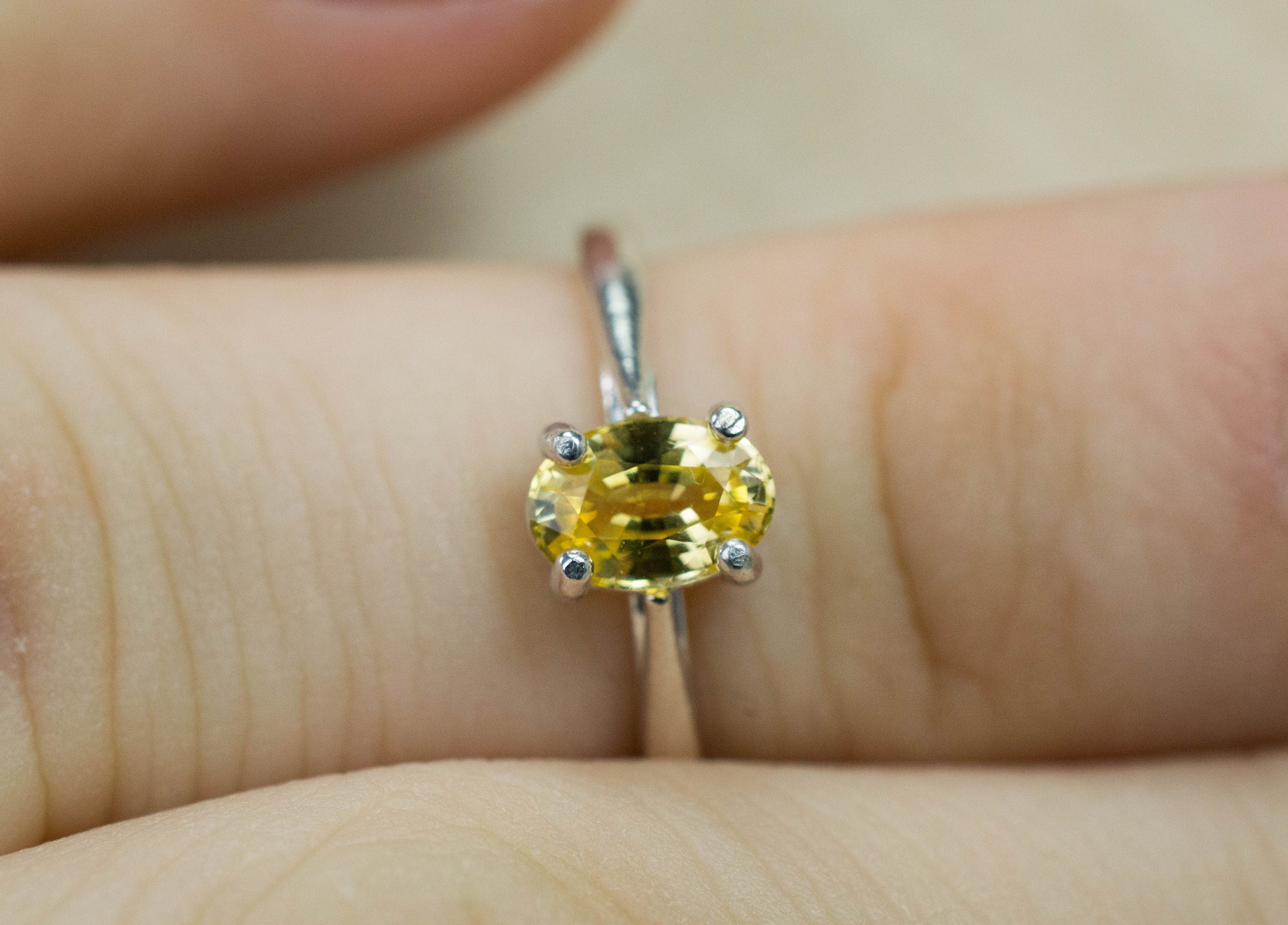 Yellow Sapphire Ring, Genuine Sri Lanka Sapphire - Mark Oliver Gems