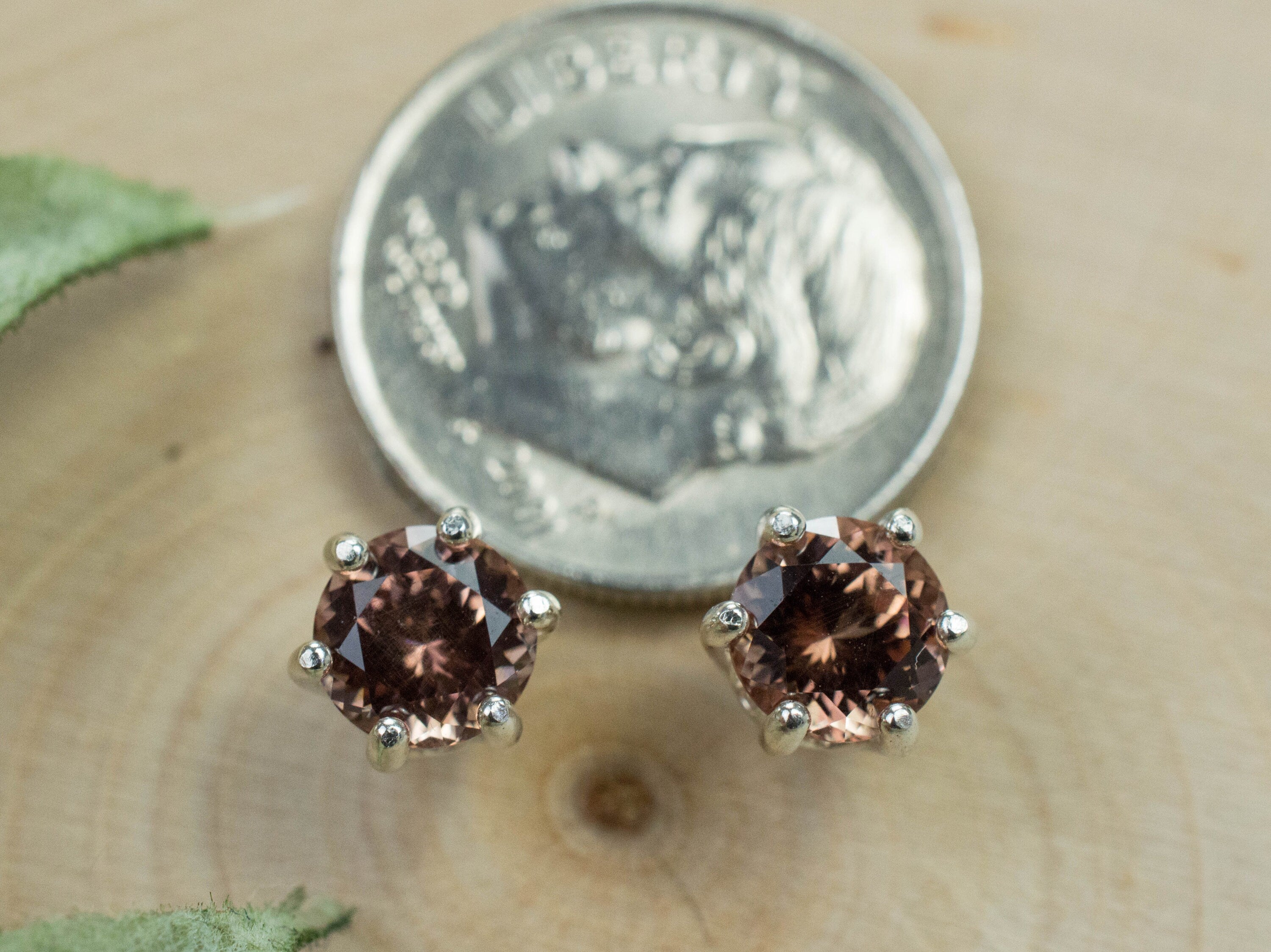 Imperial Garnet Earrings; Genuine Untreated Tanzanian Color Change Garnet; 1.680cts - Mark Oliver Gems