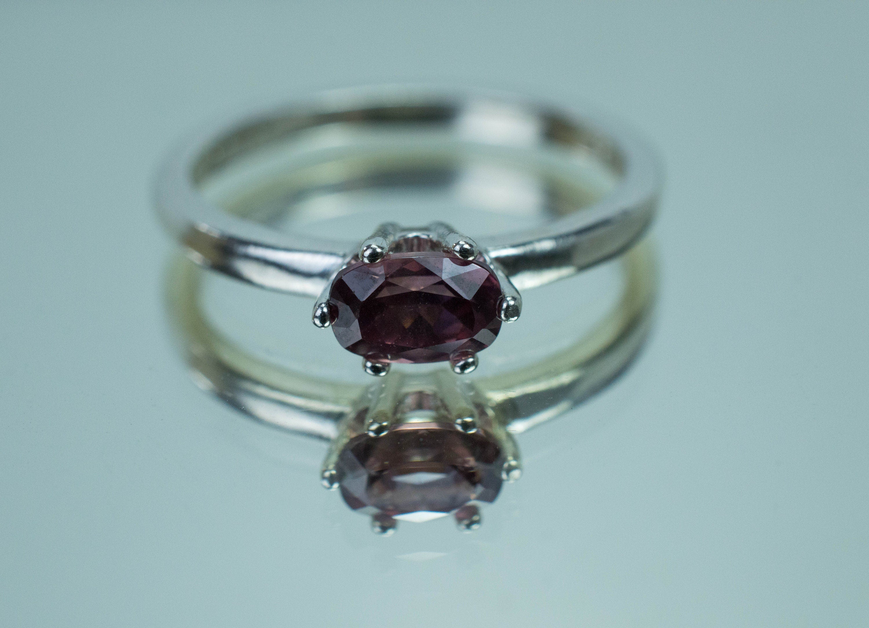 Zircon Ring; Genuine Untreated Tanzanian Rose Zircon - Mark Oliver Gems