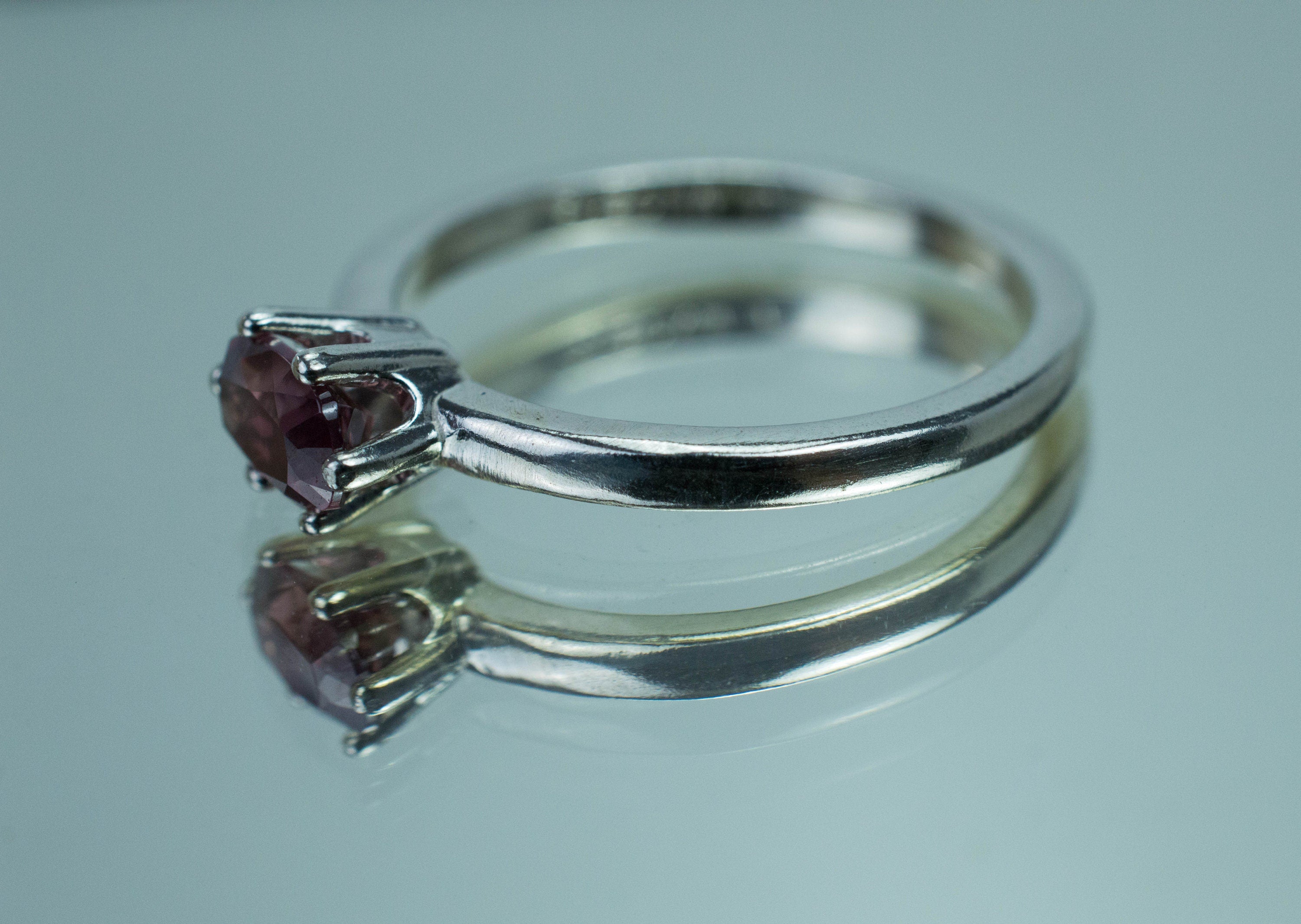 Zircon Ring; Genuine Untreated Tanzanian Rose Zircon - Mark Oliver Gems